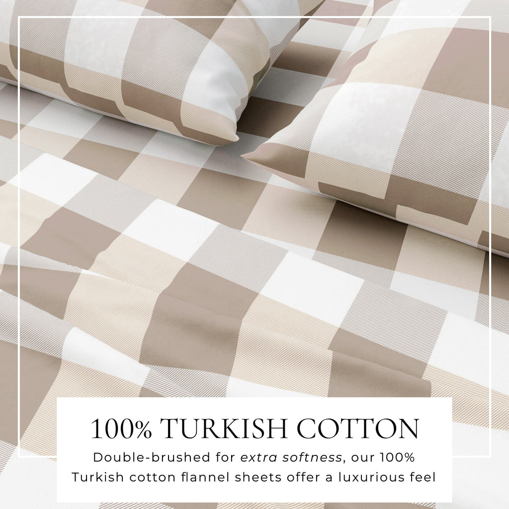 Turkish Cotton Flannel Sheet - Belle Collection - Rustic Avenue
