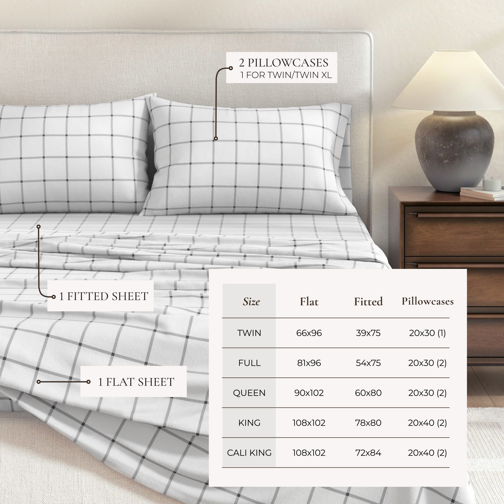 Turkish Cotton Flannel Sheet - Belle Collection - Rustic Avenue