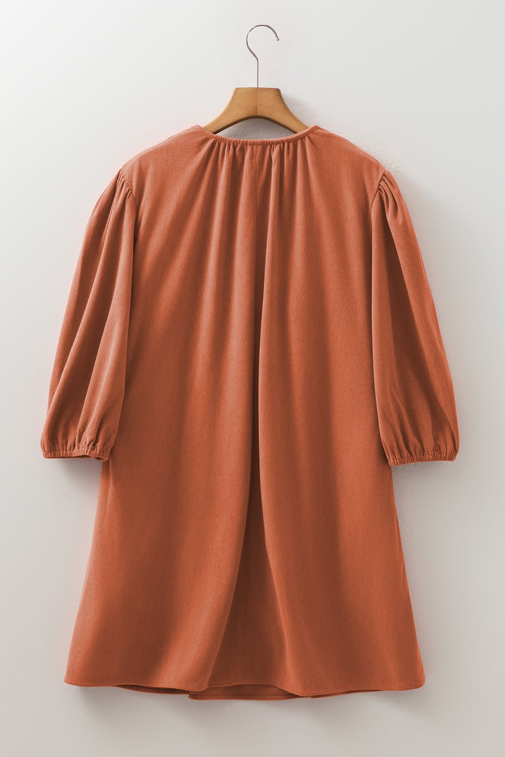 Yaranina Pleated Corduroy Mini Dress - Rustic Avenue
