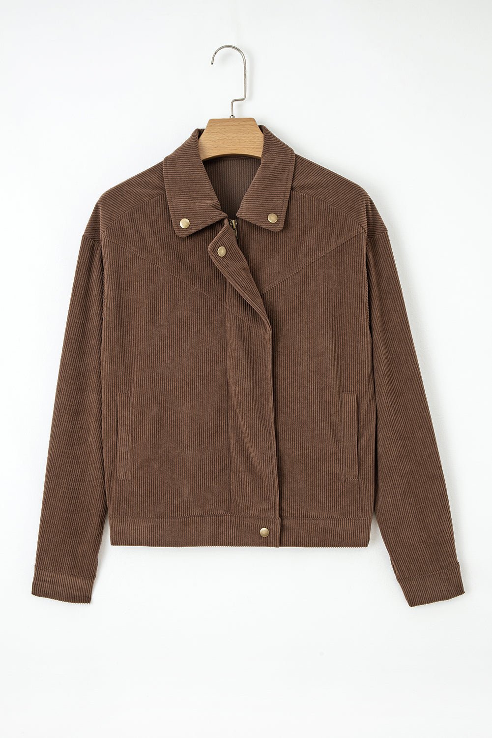 Catherine Lapel Collar Corduroy Jacket - Rustic Avenue