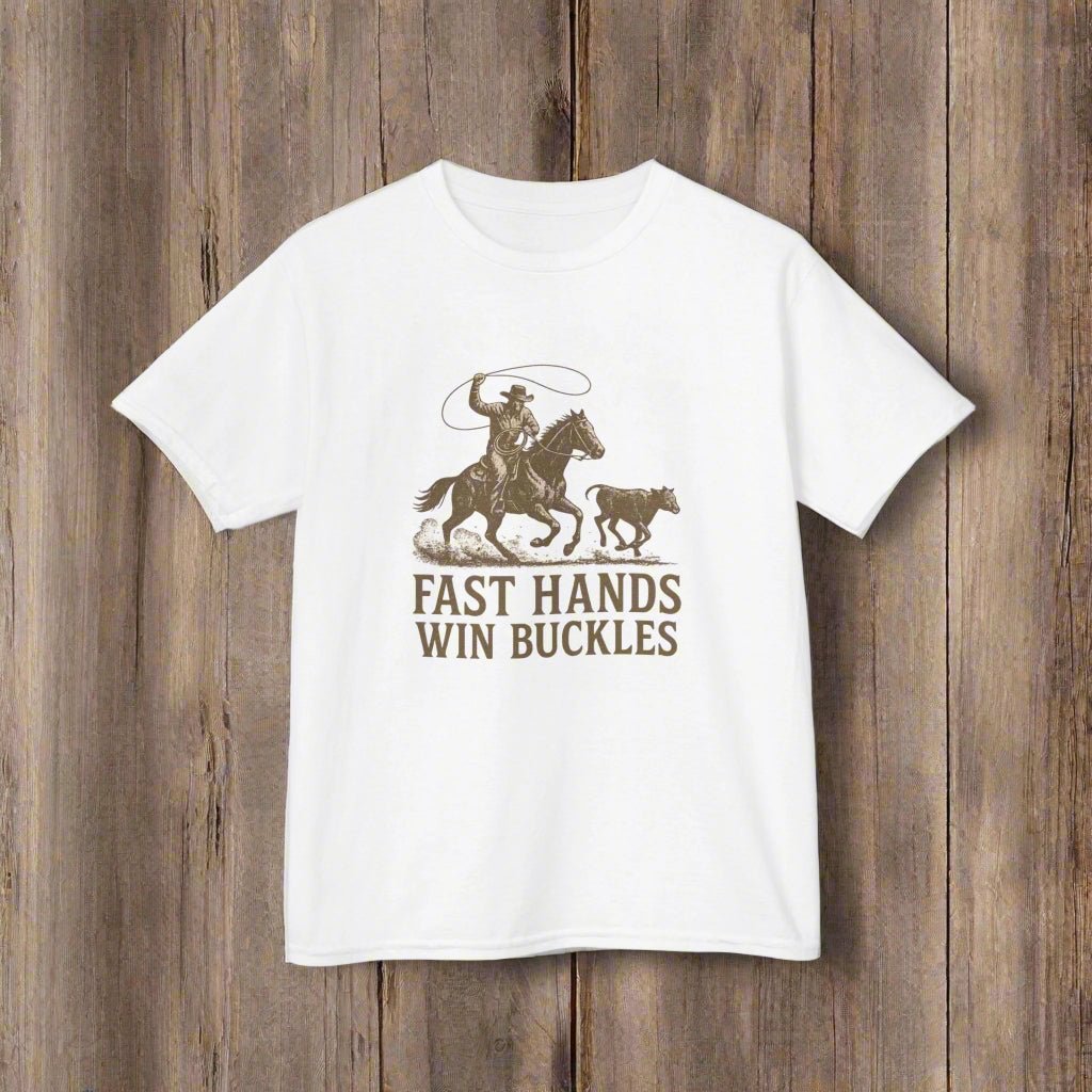 Fast Hands Win Buckles Kids Tee
