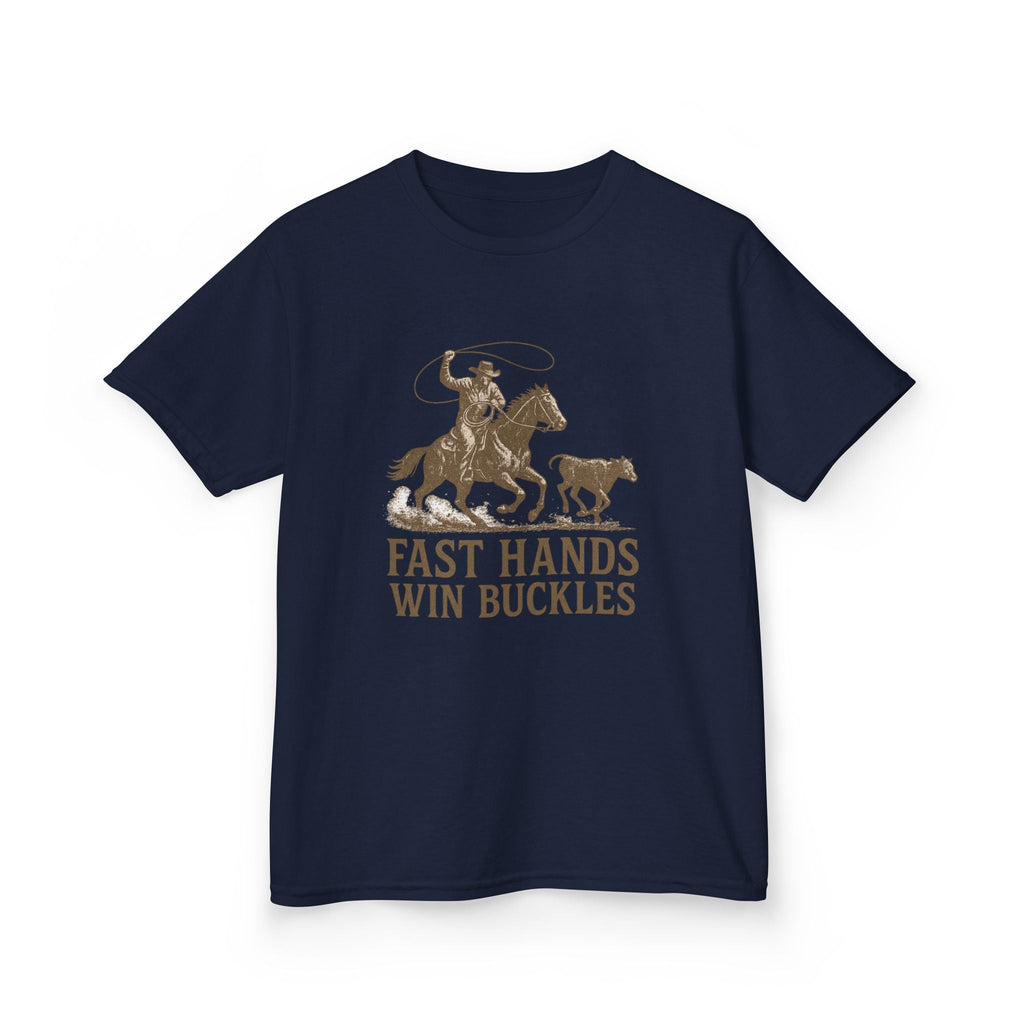 Fast Hands Win Buckles Kids Tee