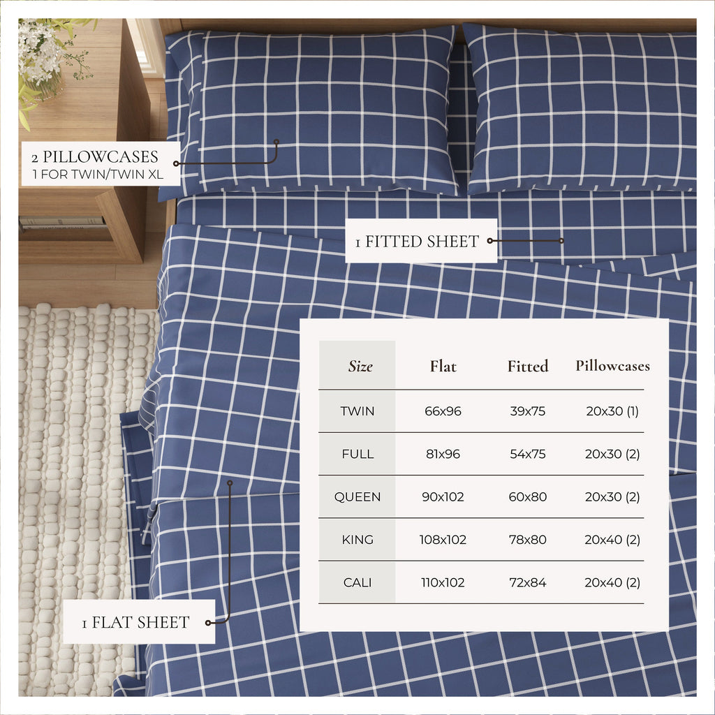 Turkish Cotton Flannel Sheet - Belle Collection - Rustic Avenue