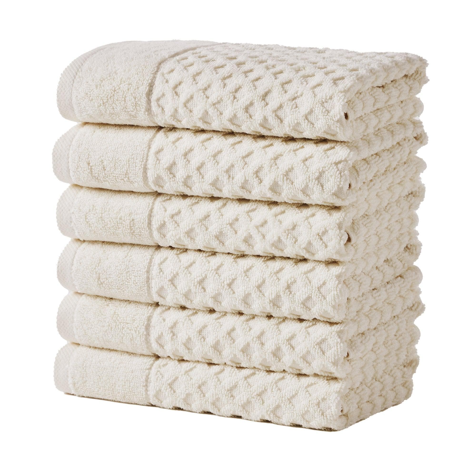 Cotton Diamond Waffle Weave Bath Towel Set - Grayson Collection - Rustic Avenue