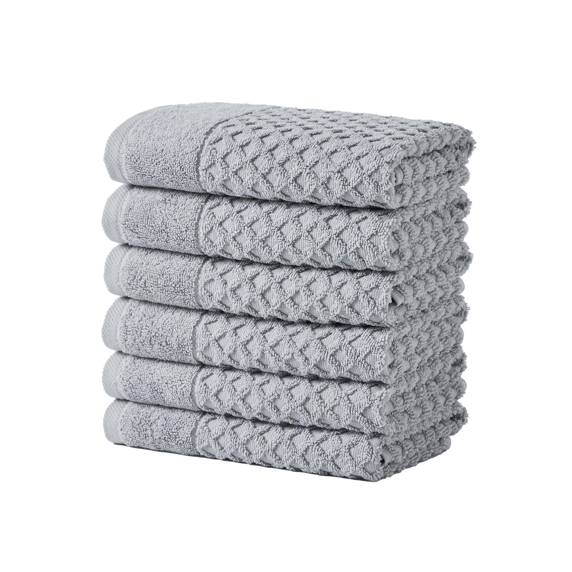 Cotton Diamond Waffle Weave Bath Towel Set - Grayson Collection - Rustic Avenue