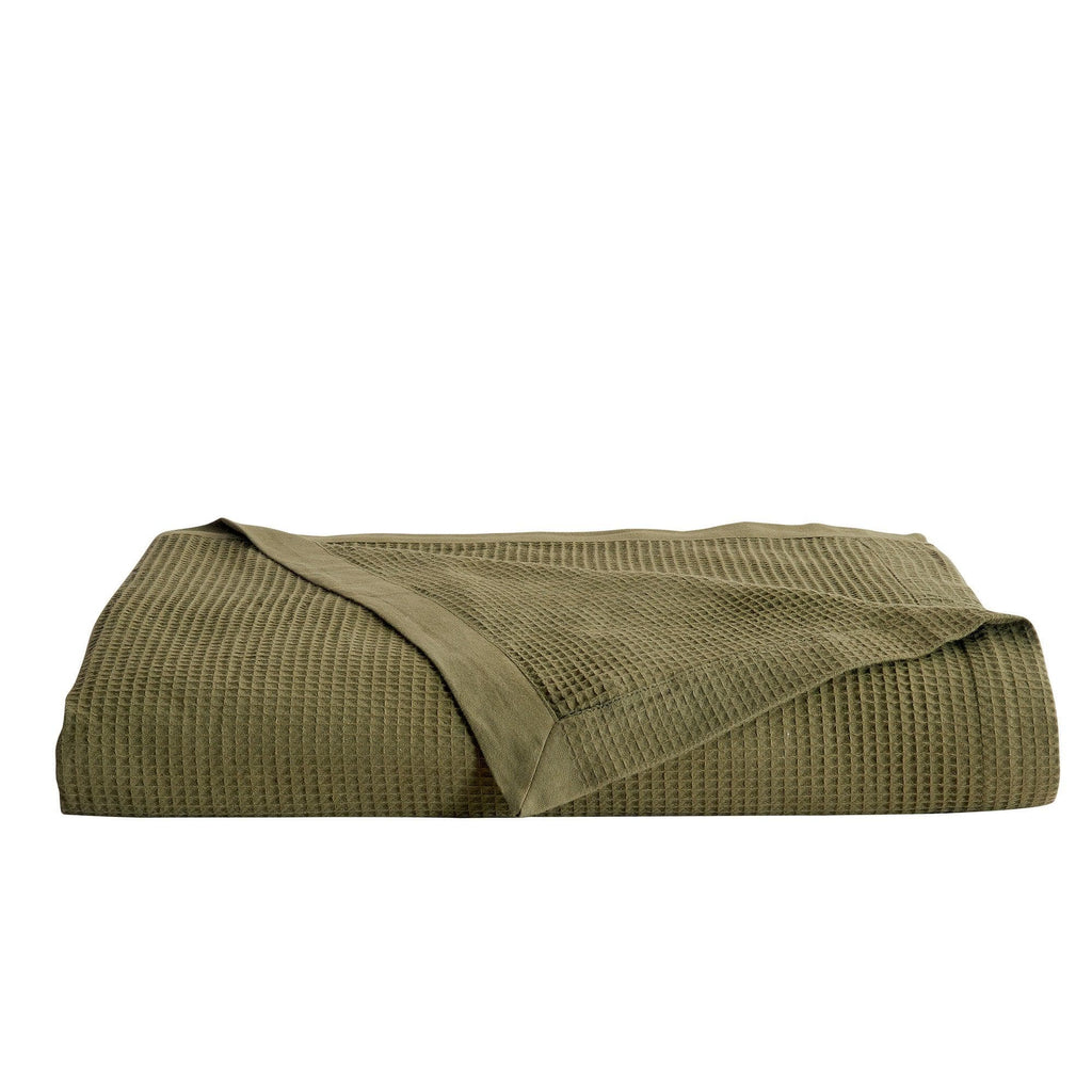 100% Cotton Small Waffle Weave Blanket - Hazel Collection - Rustic Avenue