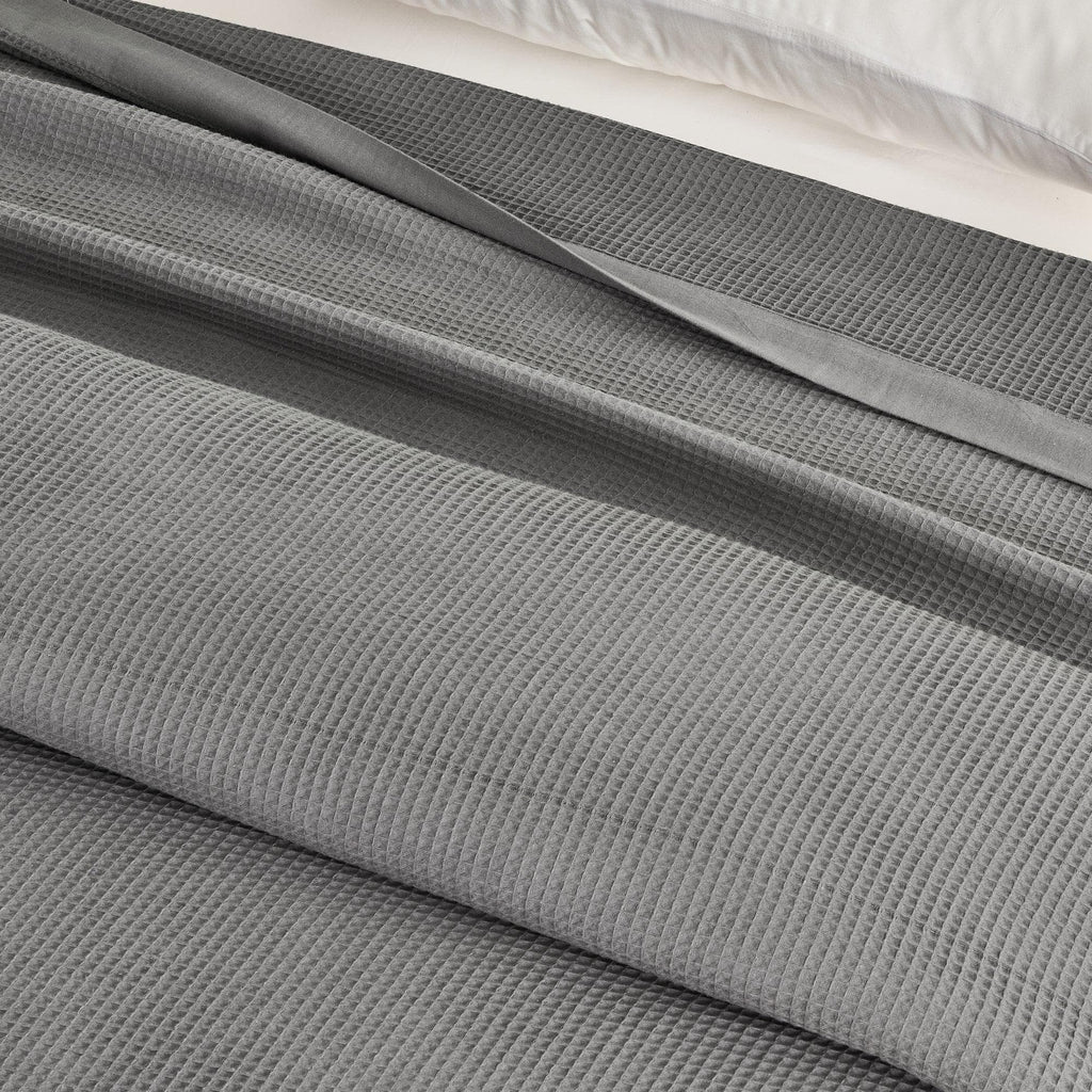 100% Cotton Small Waffle Weave Blanket - Hazel Collection - Rustic Avenue