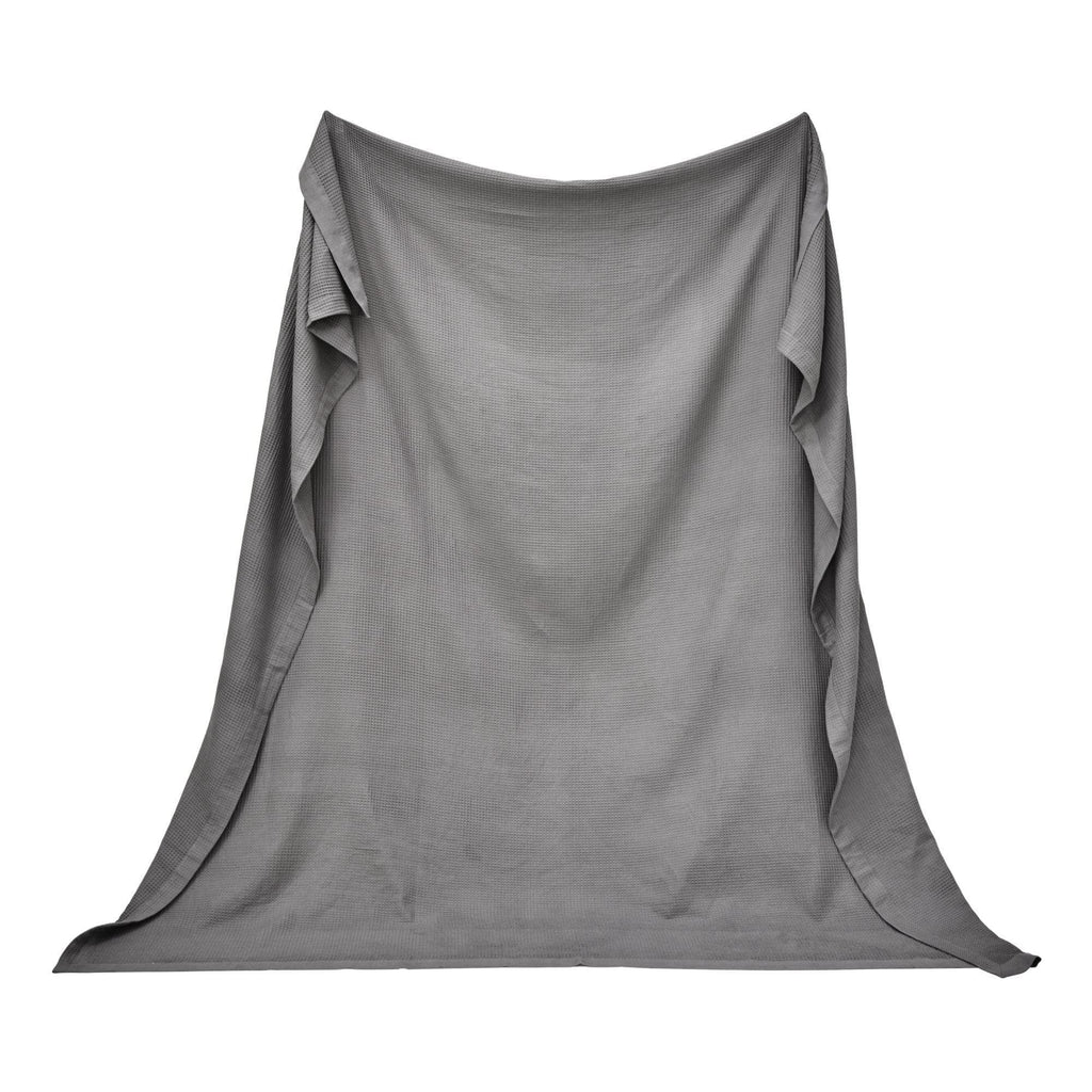 100% Cotton Small Waffle Weave Blanket - Hazel Collection - Rustic Avenue