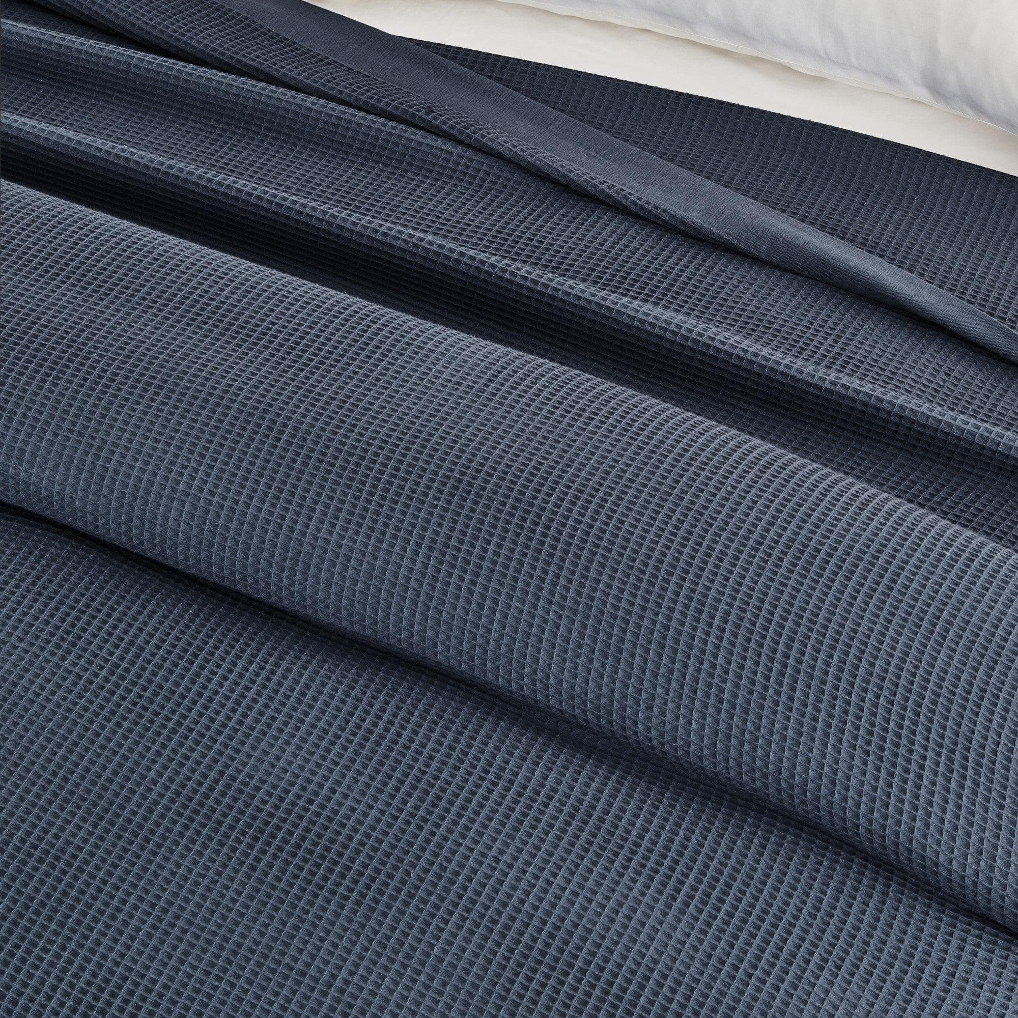 100% Cotton Small Waffle Weave Blanket - Hazel Collection - Rustic Avenue