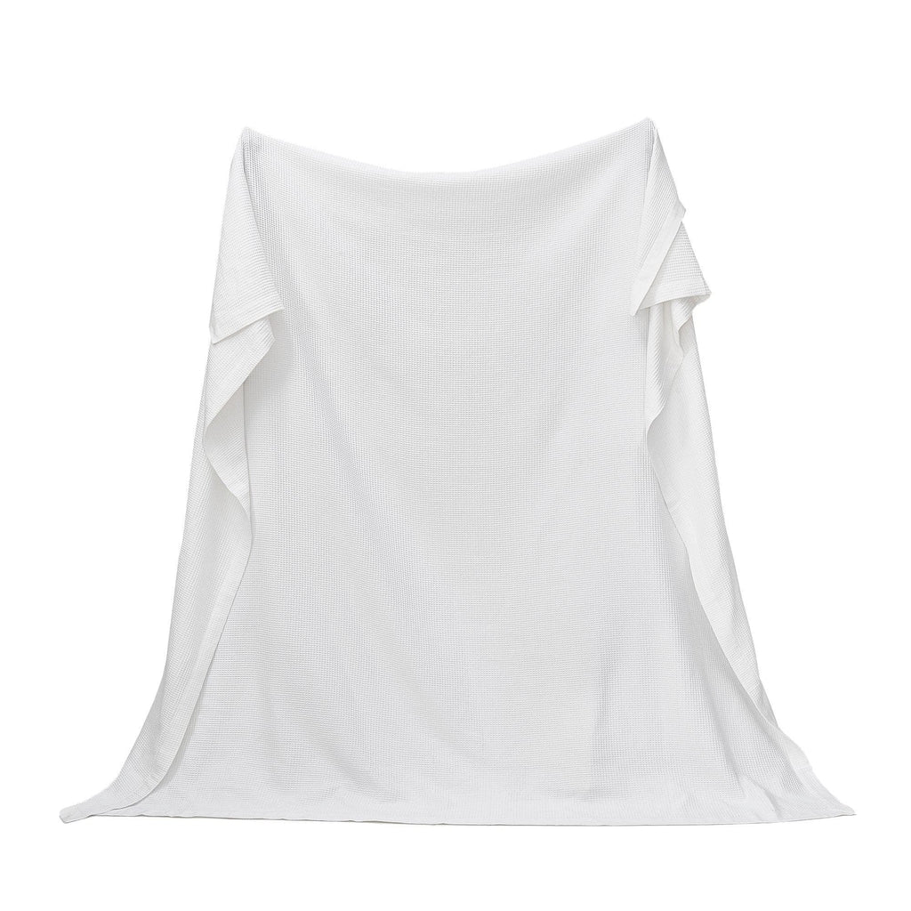 100% Cotton Small Waffle Weave Blanket - Hazel Collection - Rustic Avenue