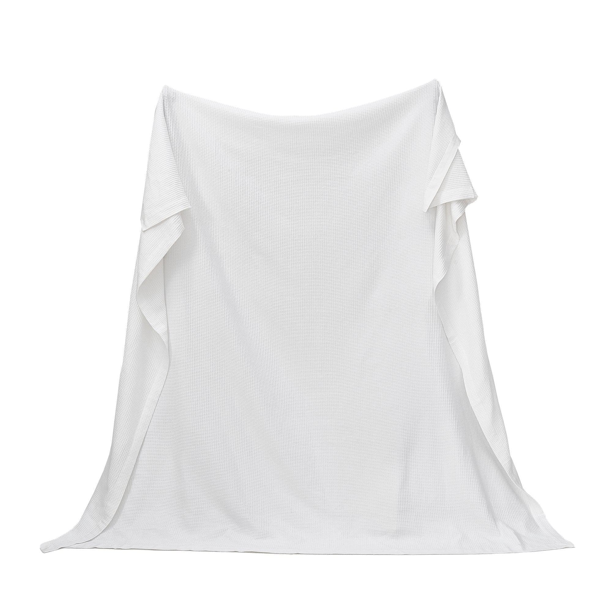 100% Cotton Small Waffle Weave Blanket - Hazel Collection - Rustic Avenue