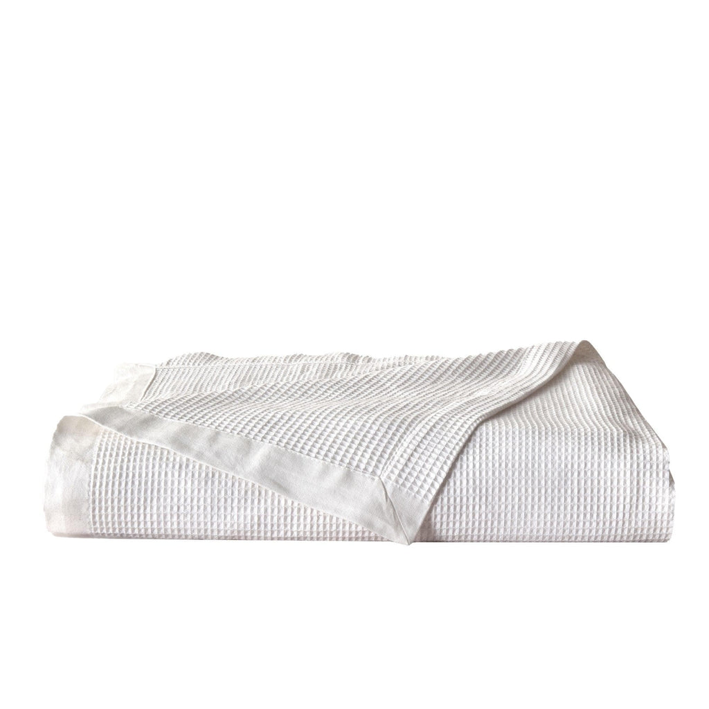 100% Cotton Small Waffle Weave Blanket - Hazel Collection - Rustic Avenue