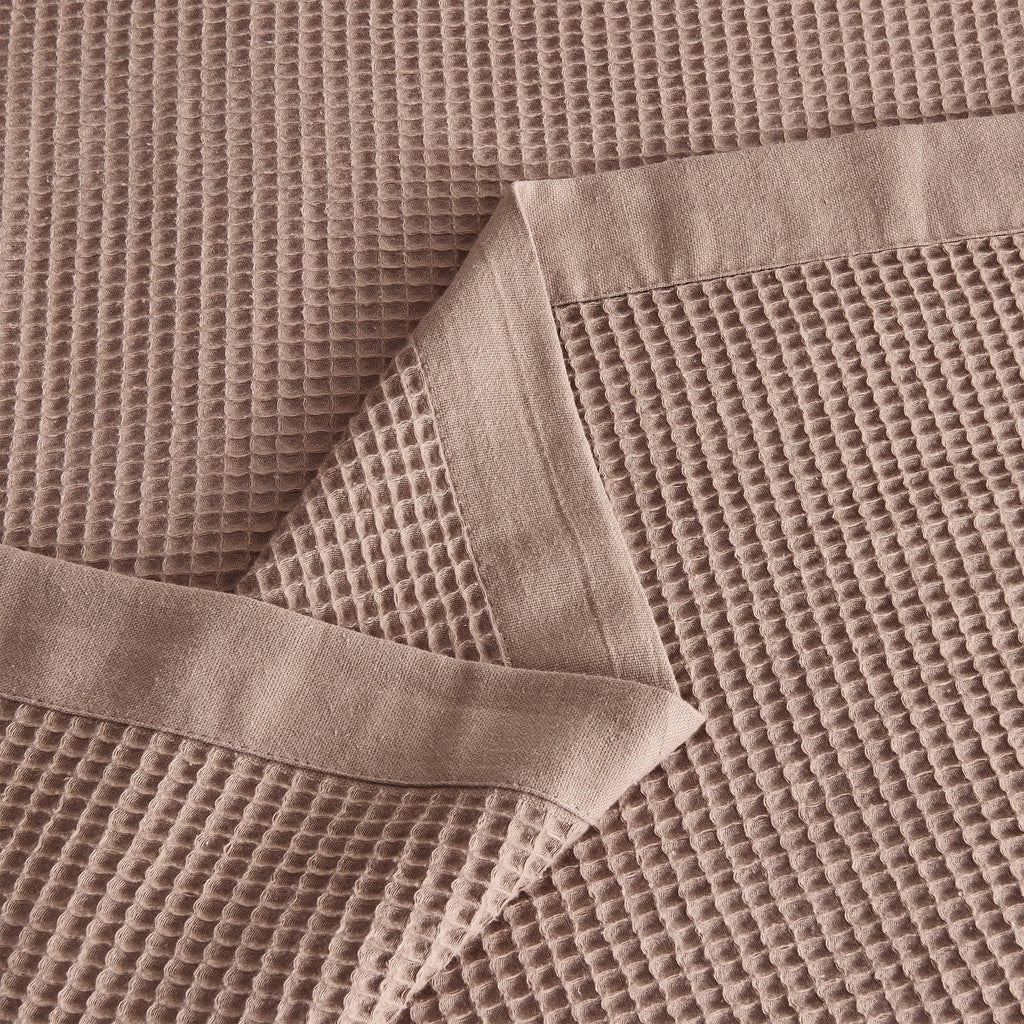100% Cotton Small Waffle Weave Blanket - Hazel Collection - Rustic Avenue