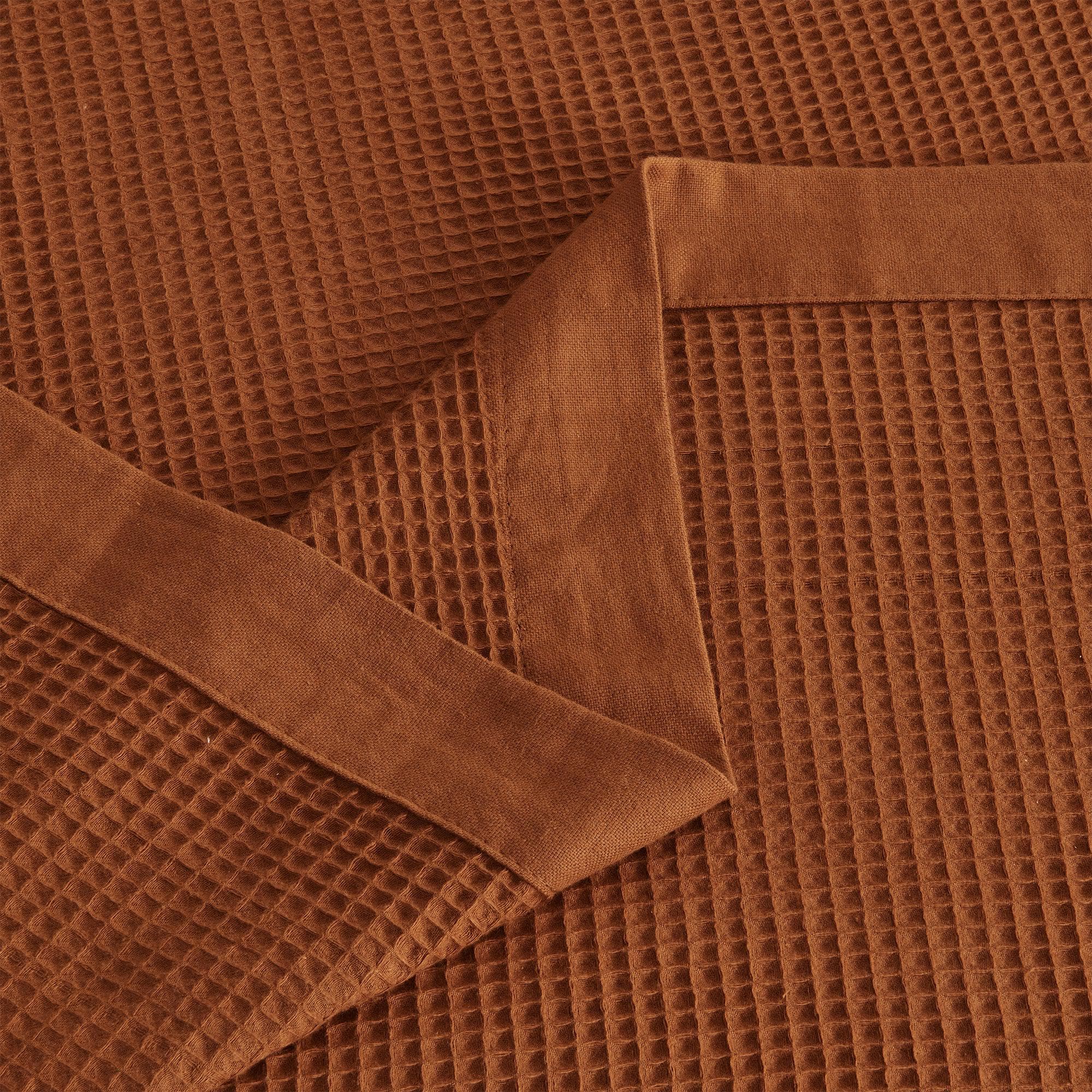 100% Cotton Small Waffle Weave Blanket - Hazel Collection - Rustic Avenue