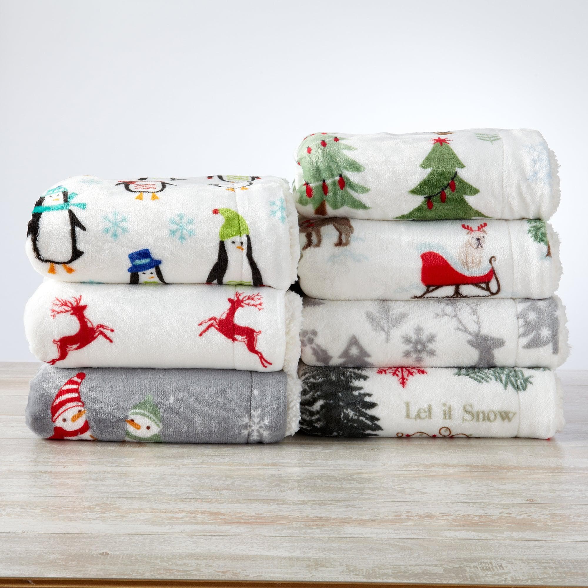 Sherpa Throw Blanket - Eve Collection - Rustic Avenue