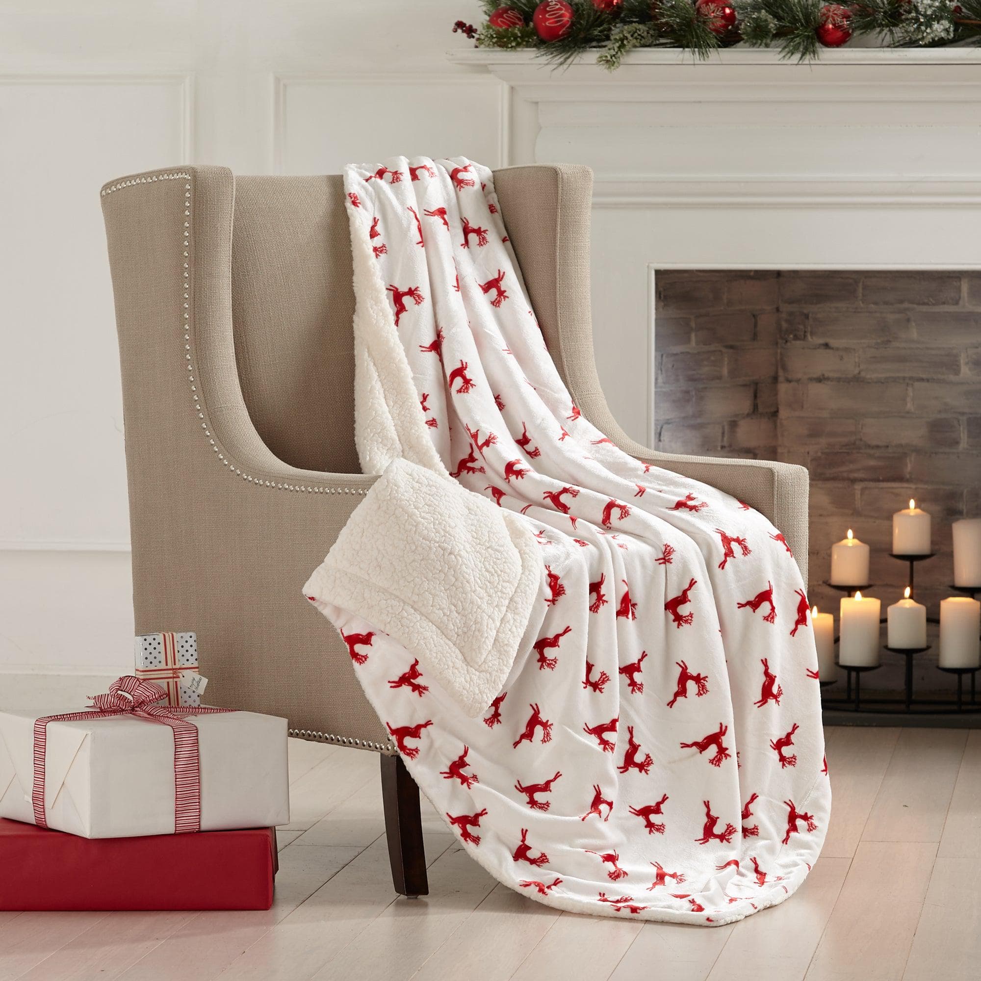 Sherpa Throw Blanket - Eve Collection - Rustic Avenue