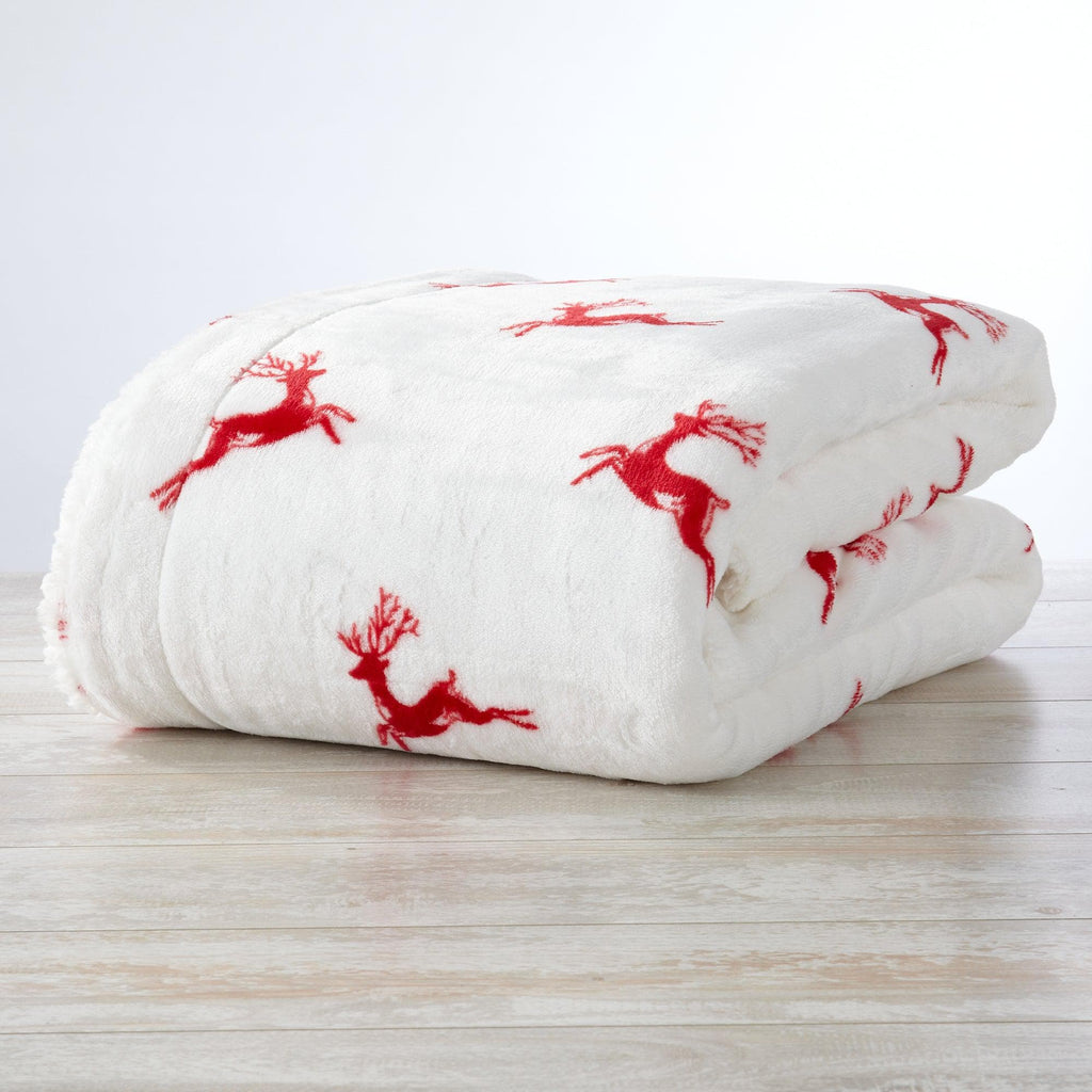 Sherpa Throw Blanket - Eve Collection - Rustic Avenue