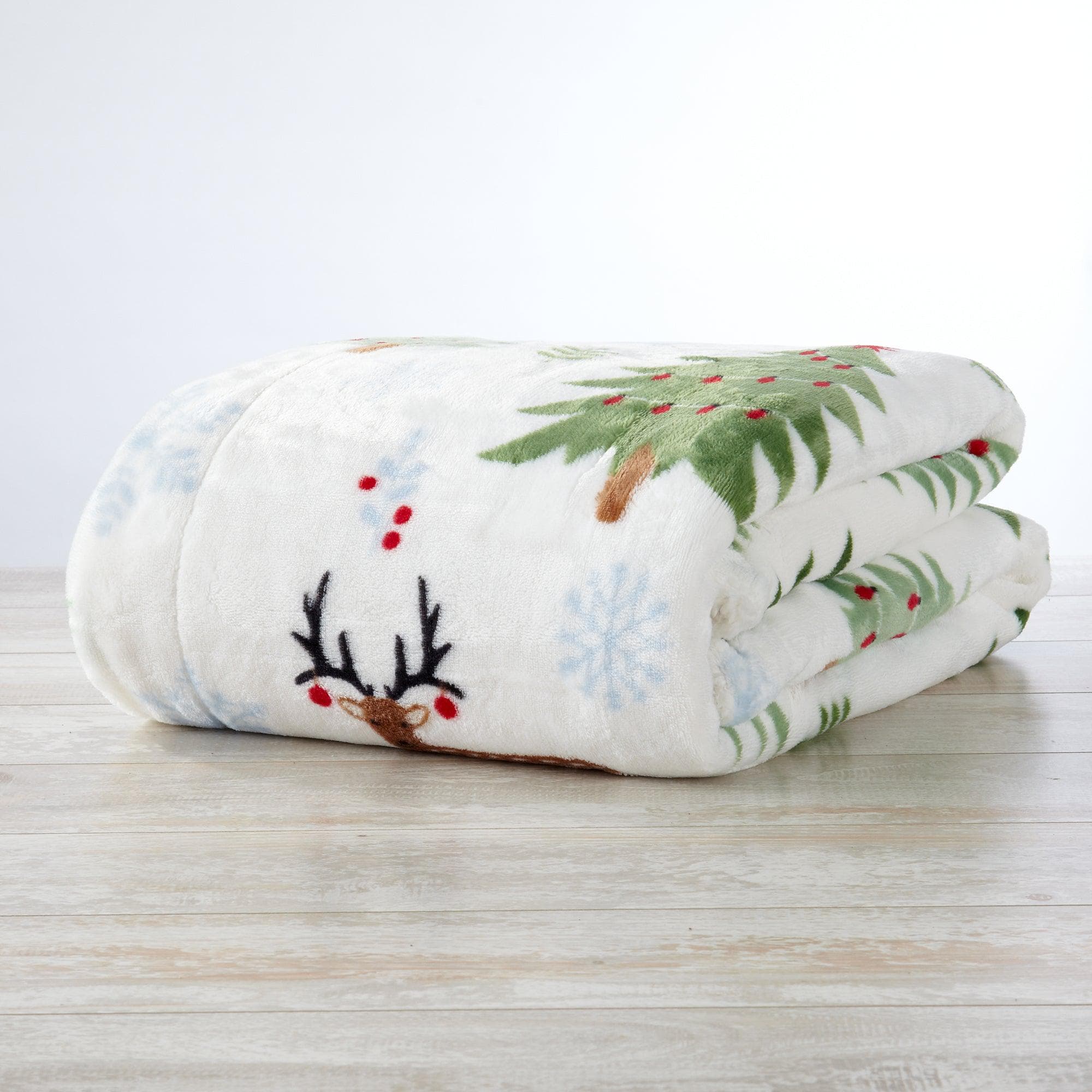Sherpa Throw Blanket - Eve Collection - Rustic Avenue