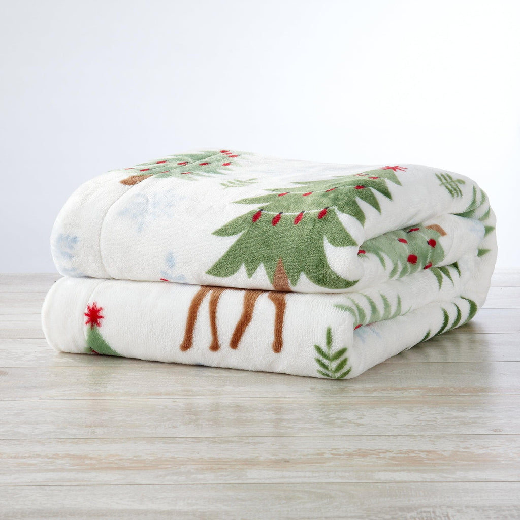 Sherpa Throw Blanket - Eve Collection - Rustic Avenue