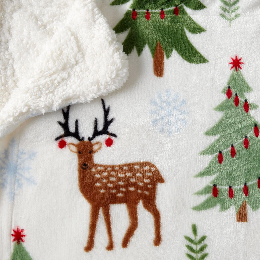 Sherpa Throw Blanket - Eve Collection - Rustic Avenue