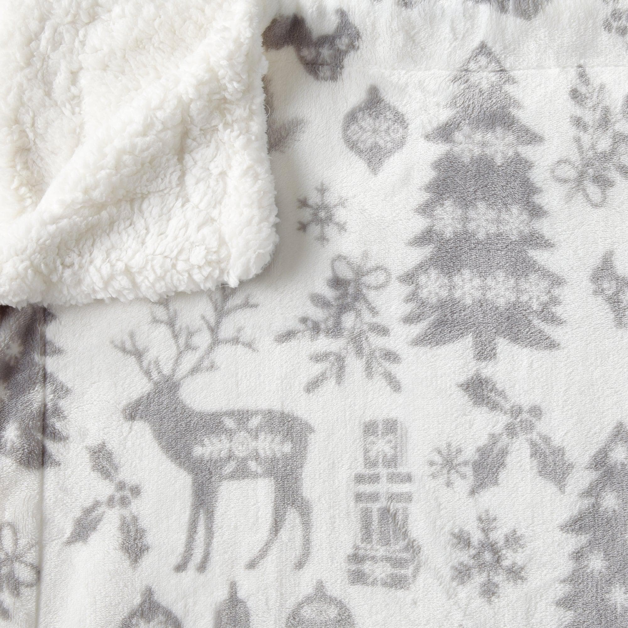 Sherpa Throw Blanket - Eve Collection - Rustic Avenue