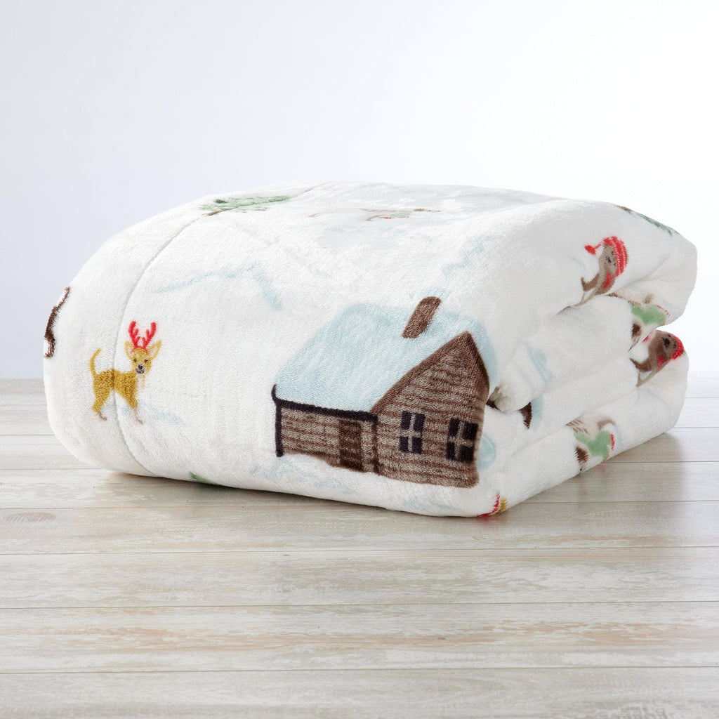 Sherpa Throw Blanket - Eve Collection - Rustic Avenue