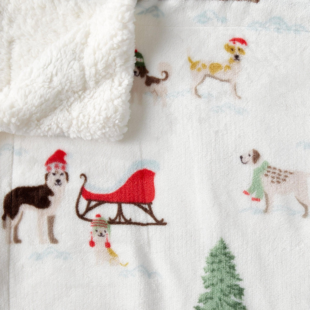 Sherpa Throw Blanket - Eve Collection - Rustic Avenue