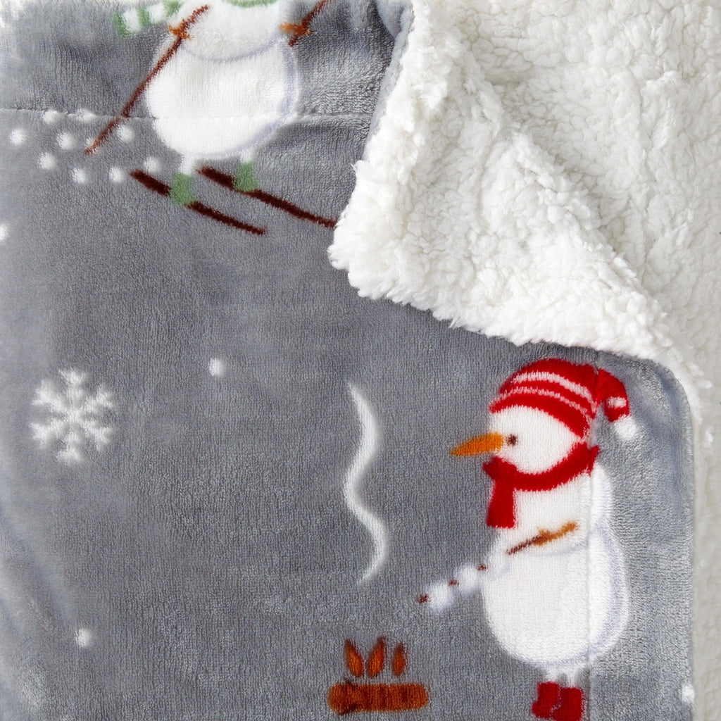 Sherpa Throw Blanket - Eve Collection - Rustic Avenue