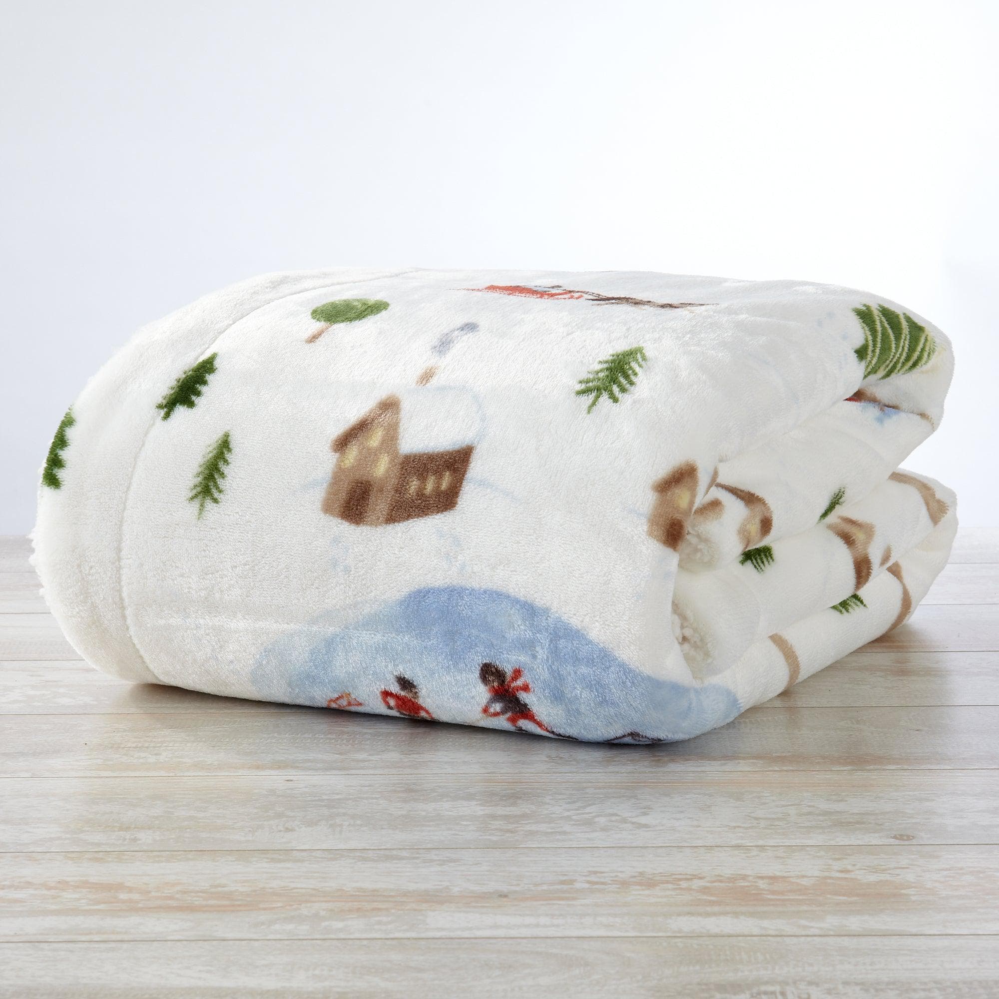 Sherpa Throw Blanket - Hudson Collection - Rustic Avenue
