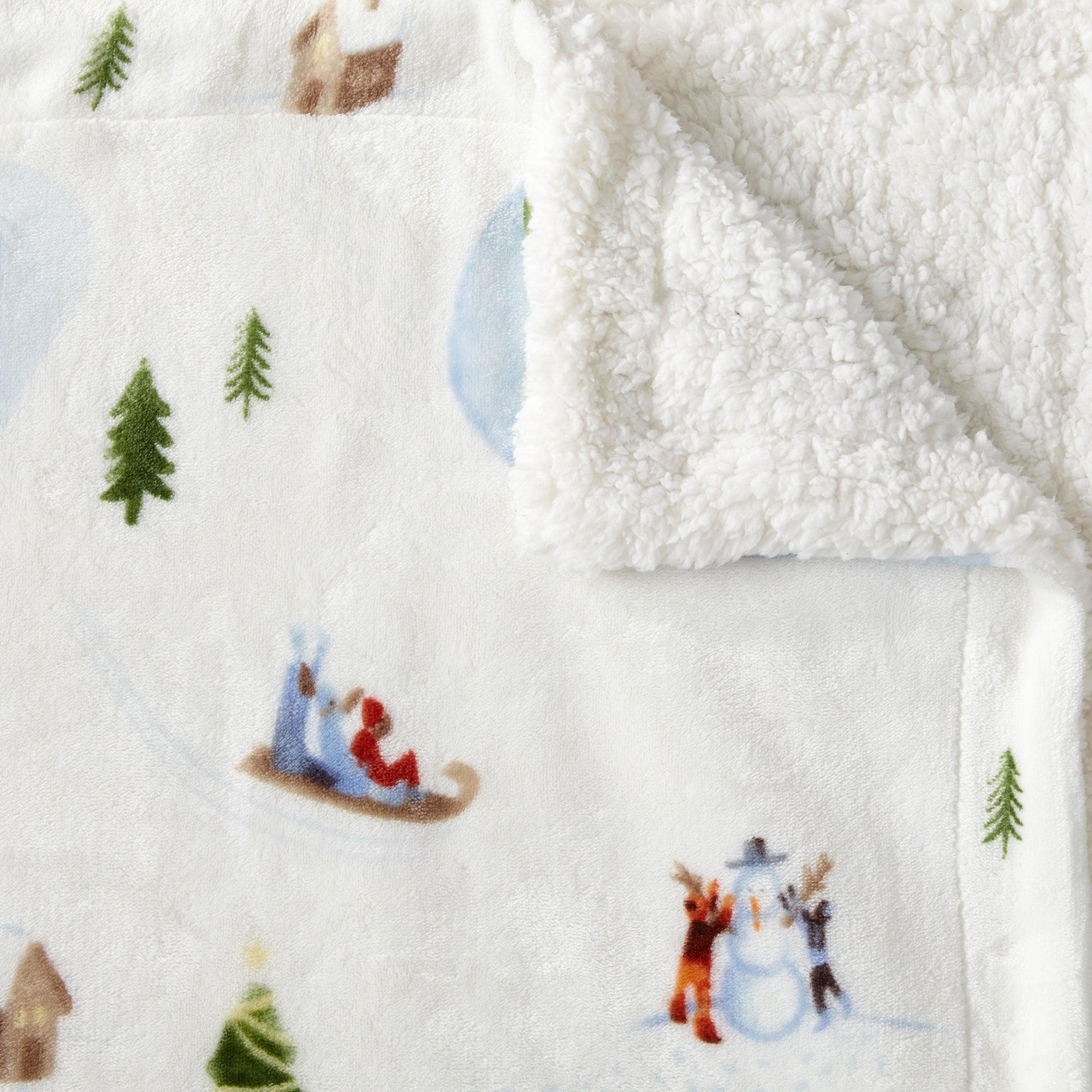 Sherpa Throw Blanket - Hudson Collection - Rustic Avenue