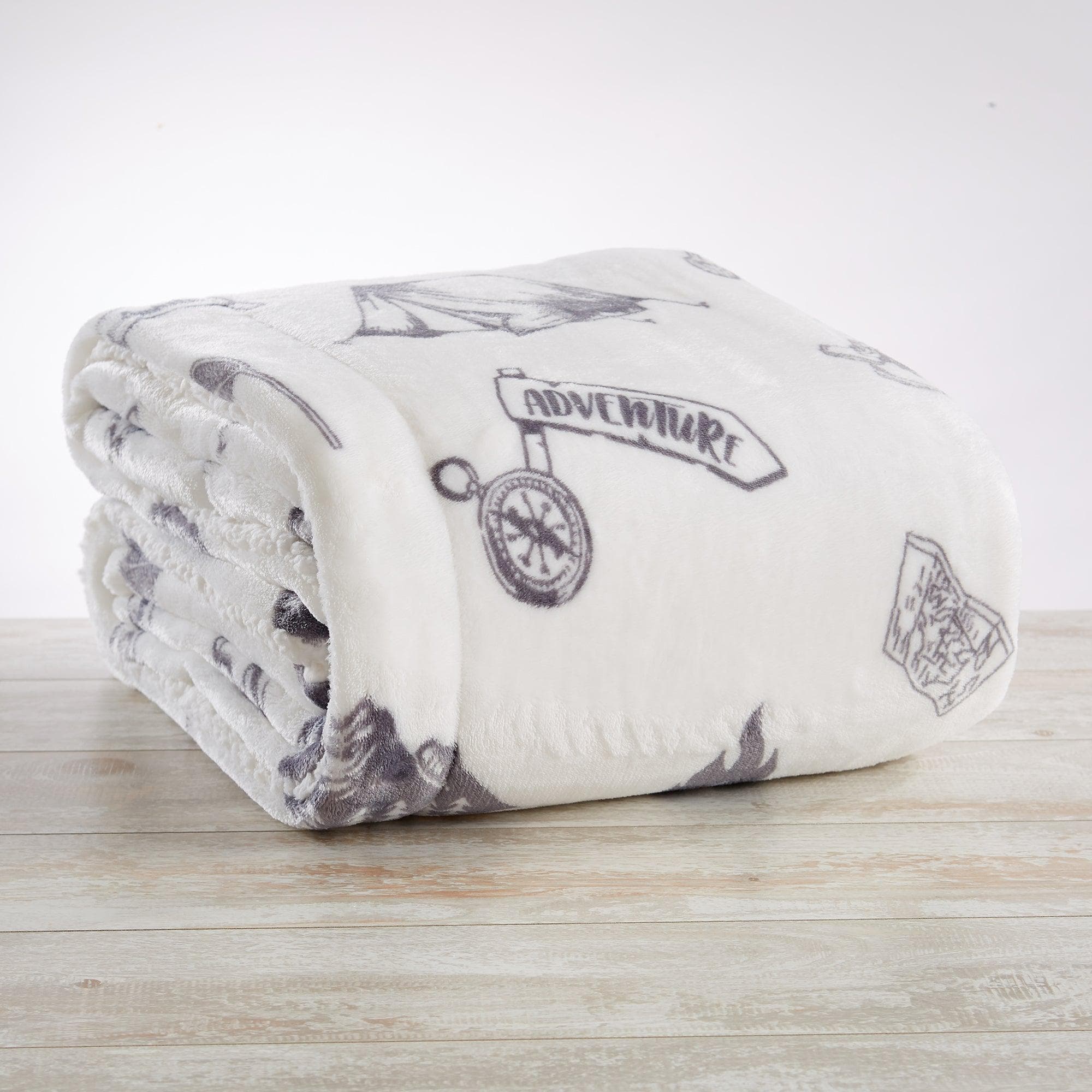Sherpa Throw Blanket - Hudson Collection - Rustic Avenue