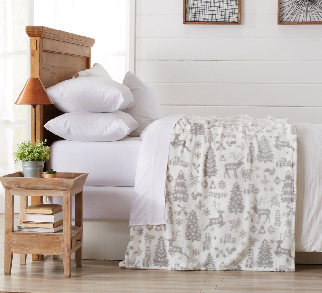 Velvet Throw Blanket - Pearl Collection - Rustic Avenue