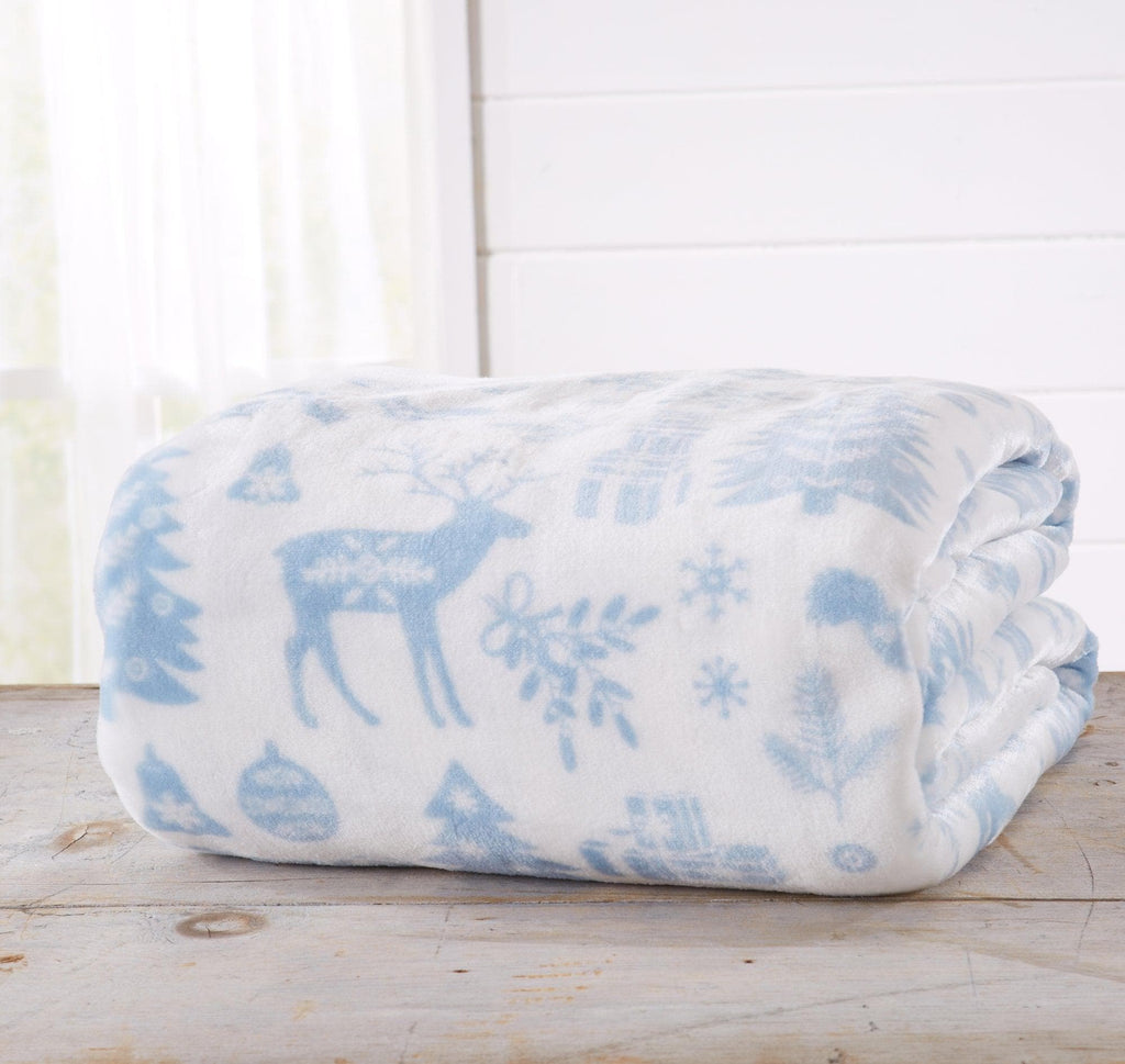 Velvet Throw Blanket - Pearl Collection - Rustic Avenue