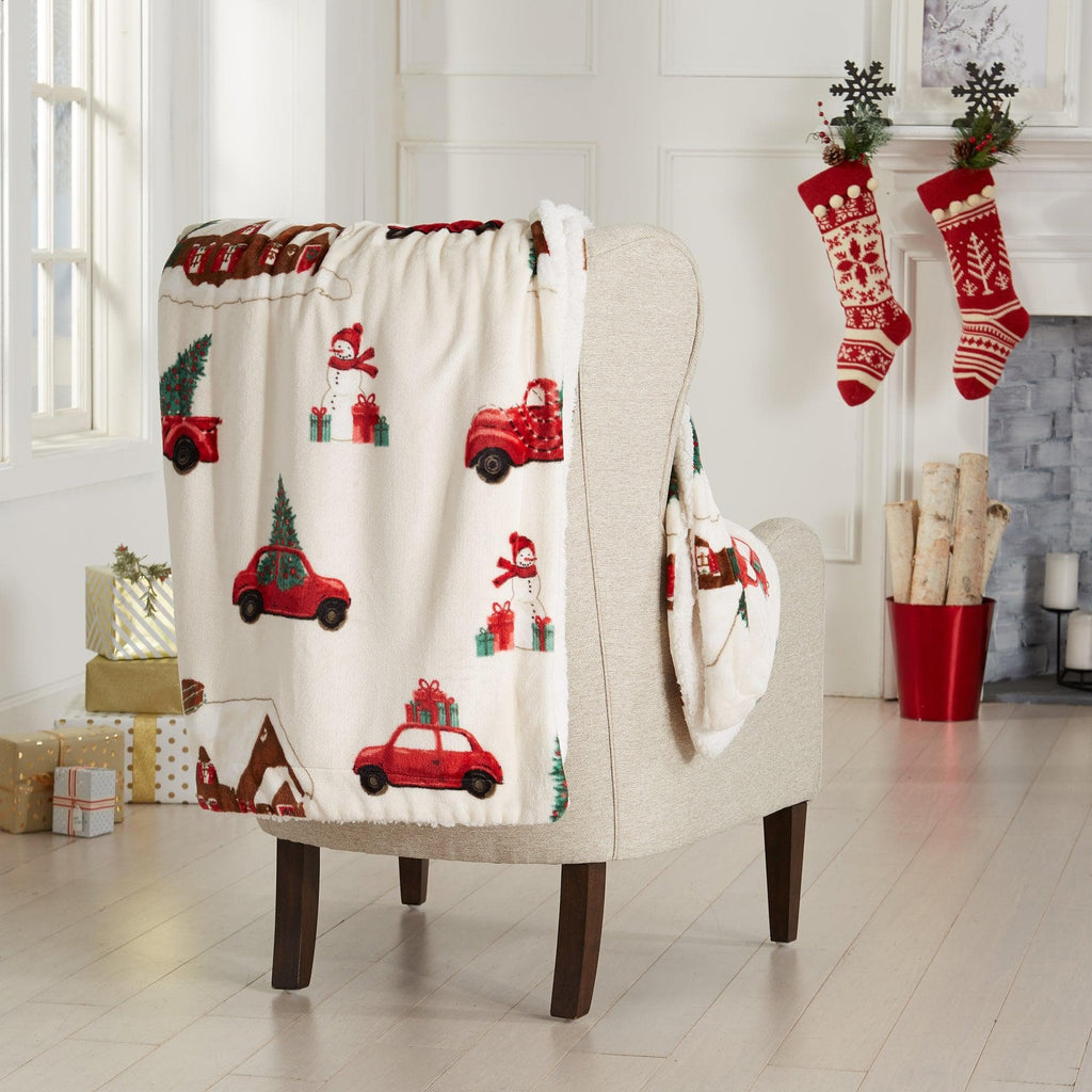 Holiday Sherpa Throw - Esmay Collection - Rustic Avenue