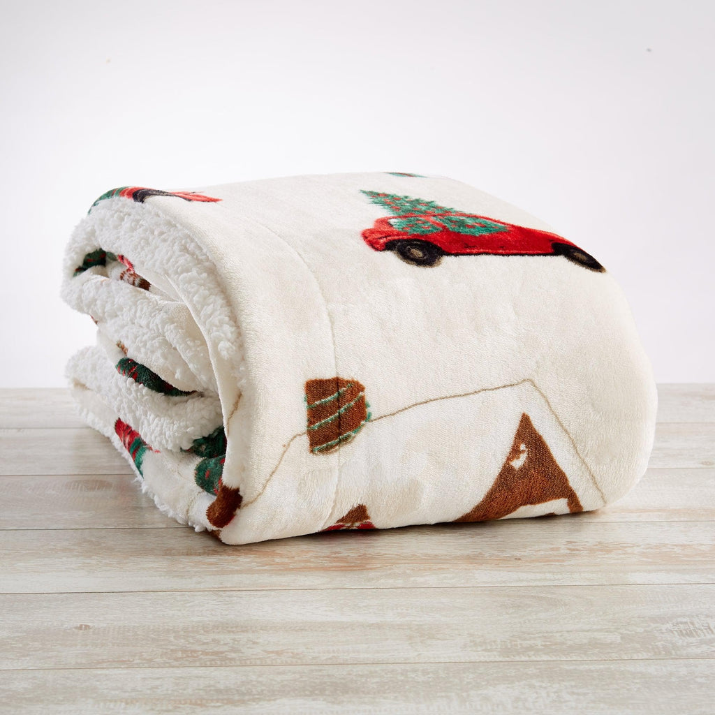 Holiday Sherpa Throw - Esmay Collection - Rustic Avenue
