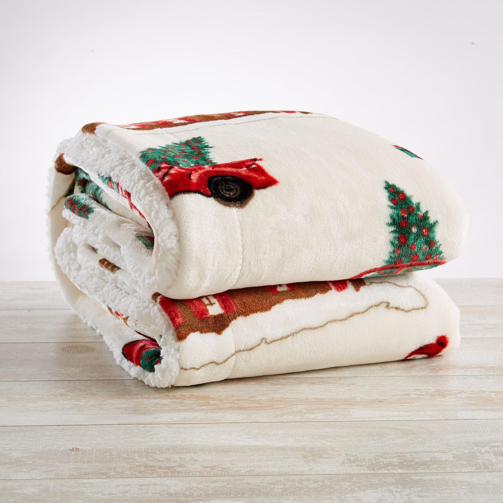 Holiday Sherpa Throw - Esmay Collection - Rustic Avenue