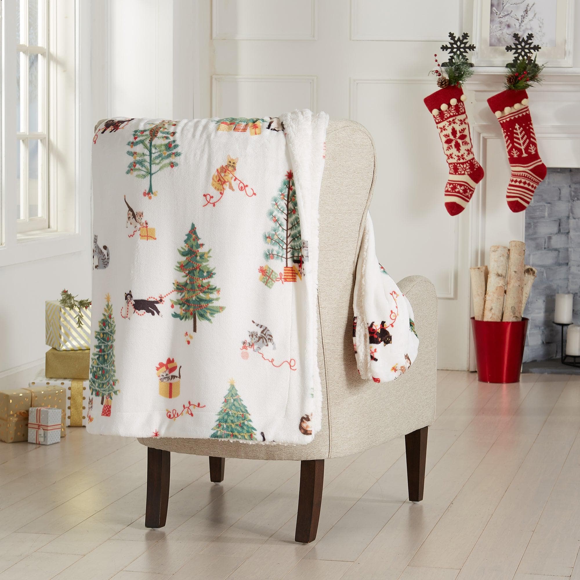 Holiday Sherpa Throw - Esmay Collection - Rustic Avenue