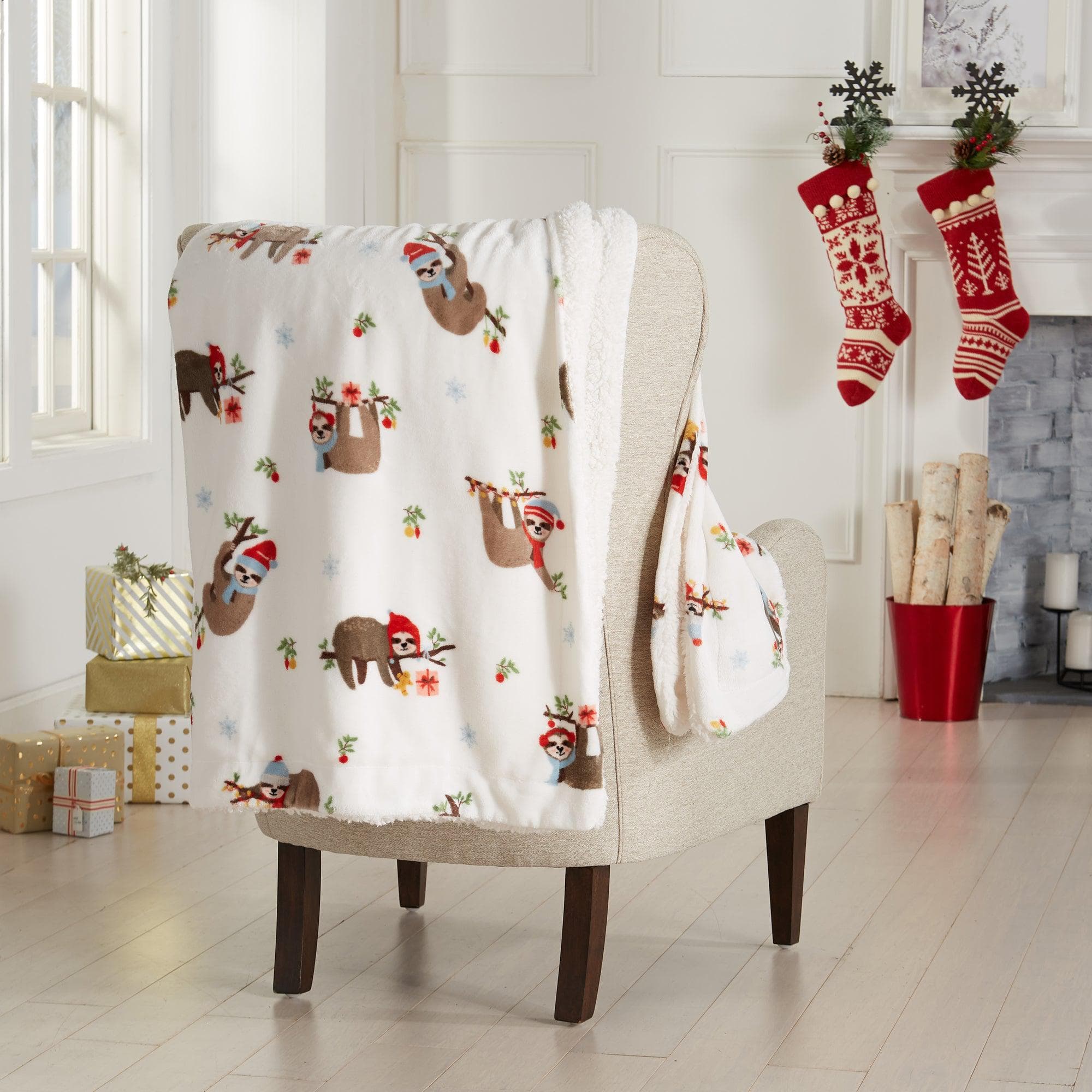 Holiday Sherpa Throw - Esmay Collection - Rustic Avenue
