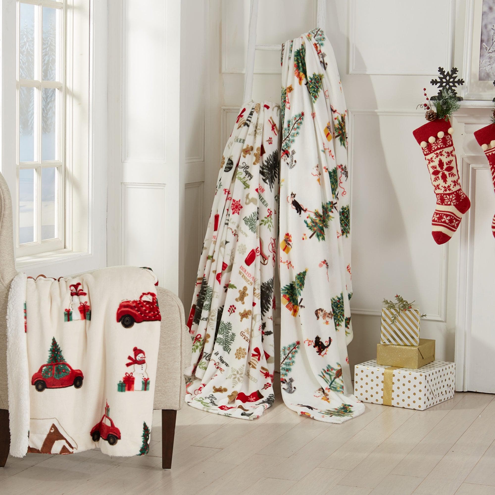 Holiday Sherpa Throw - Esmay Collection - Rustic Avenue