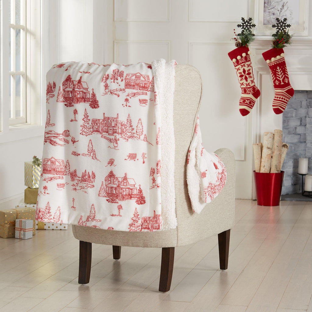 Holiday Sherpa Throw - Esmay Collection - Rustic Avenue