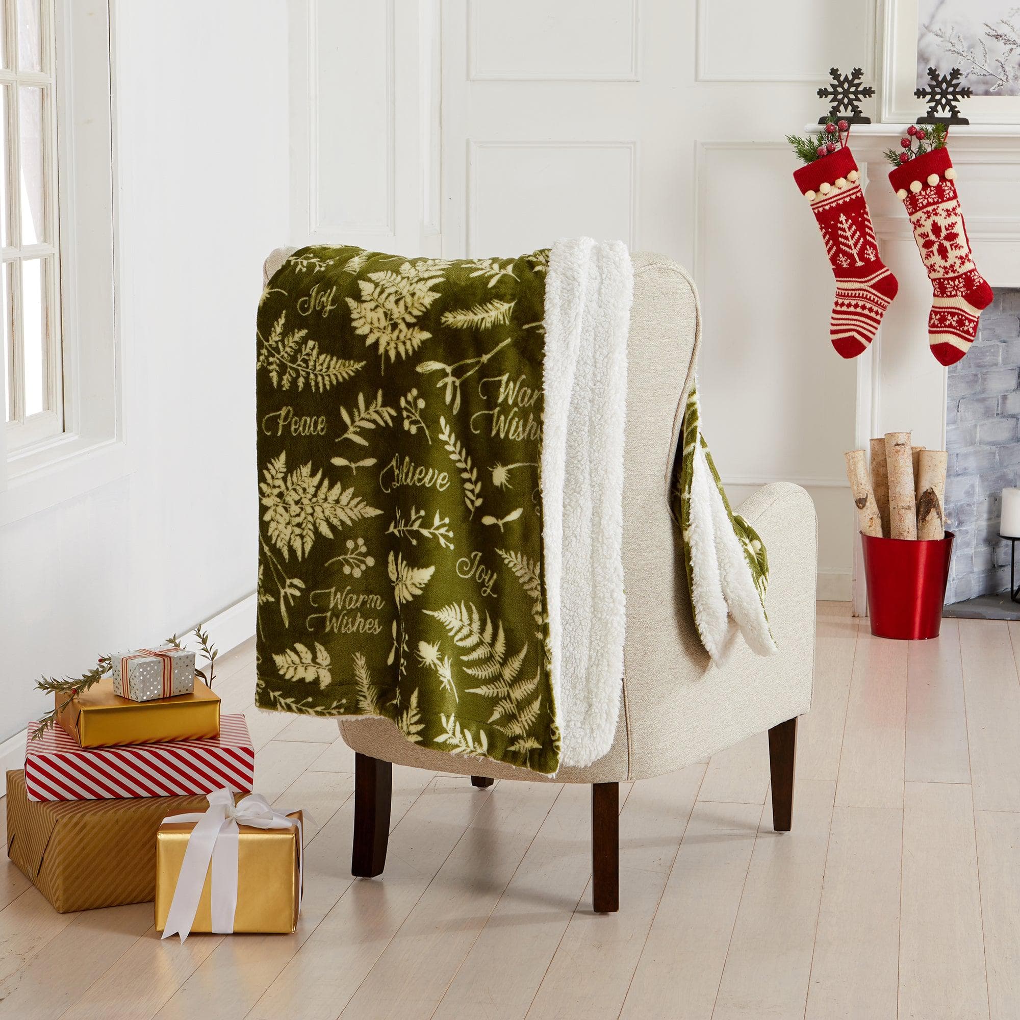 Holiday Sherpa Throw - Esmay Collection - Rustic Avenue