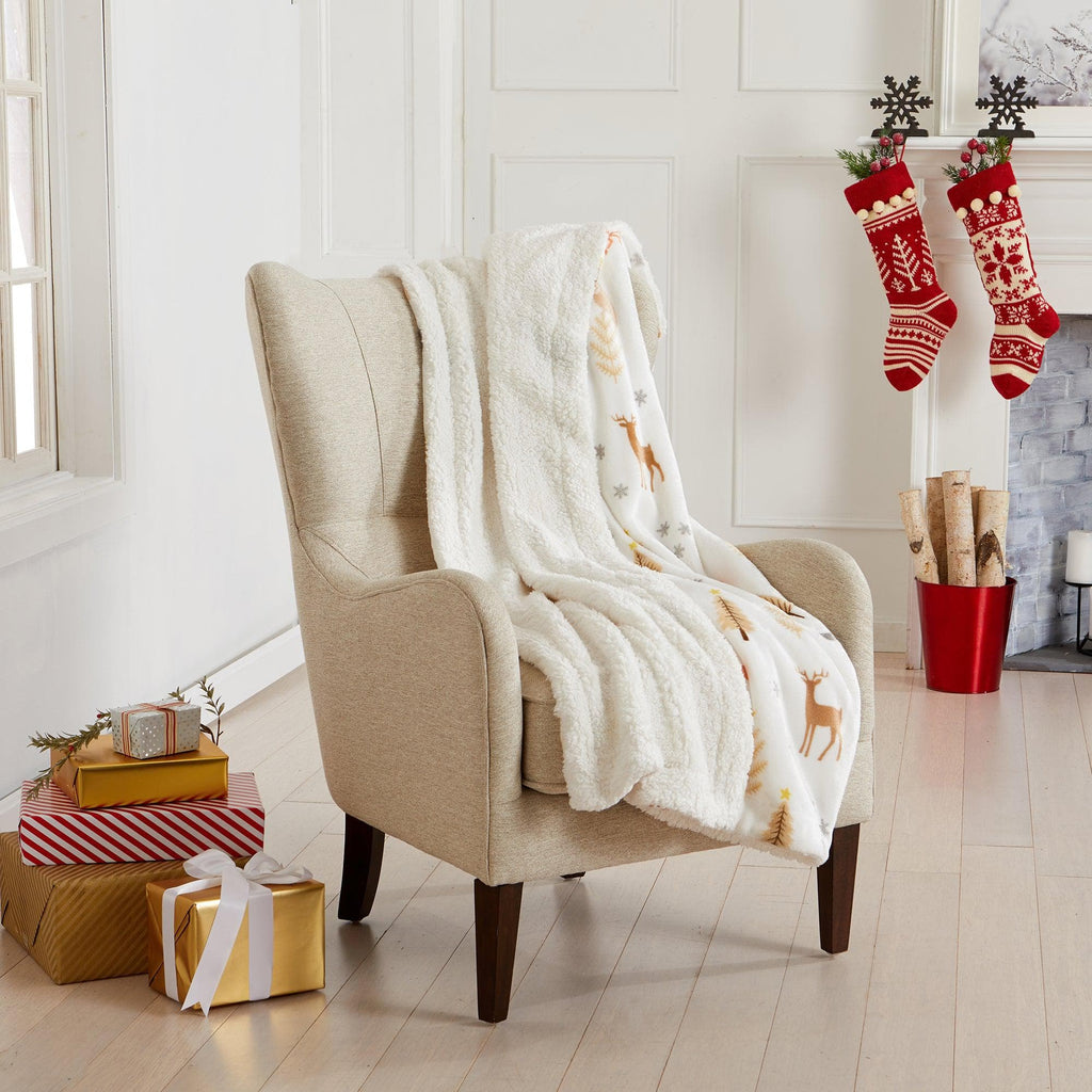 Holiday Sherpa Throw - Esmay Collection - Rustic Avenue