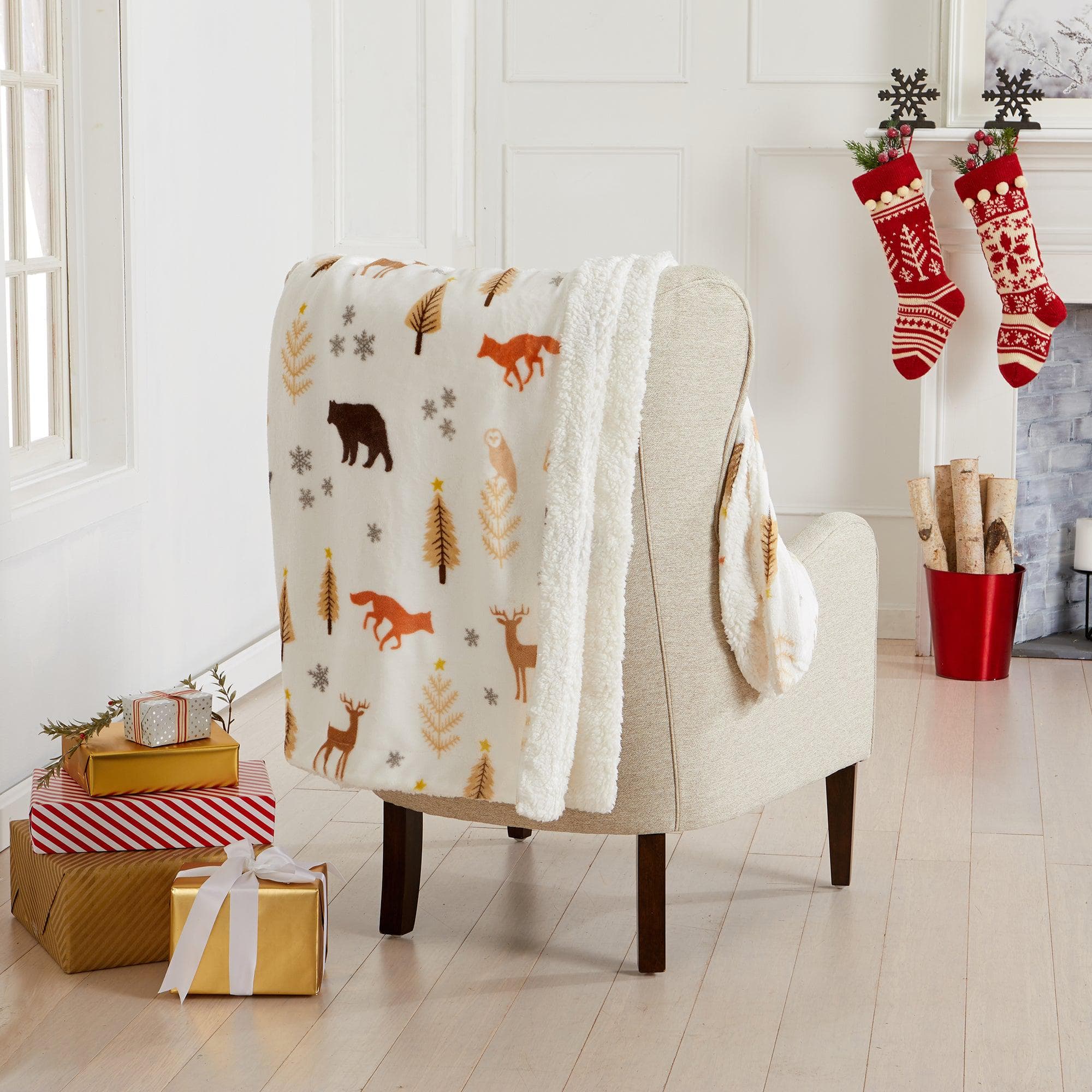 Holiday Sherpa Throw - Esmay Collection - Rustic Avenue