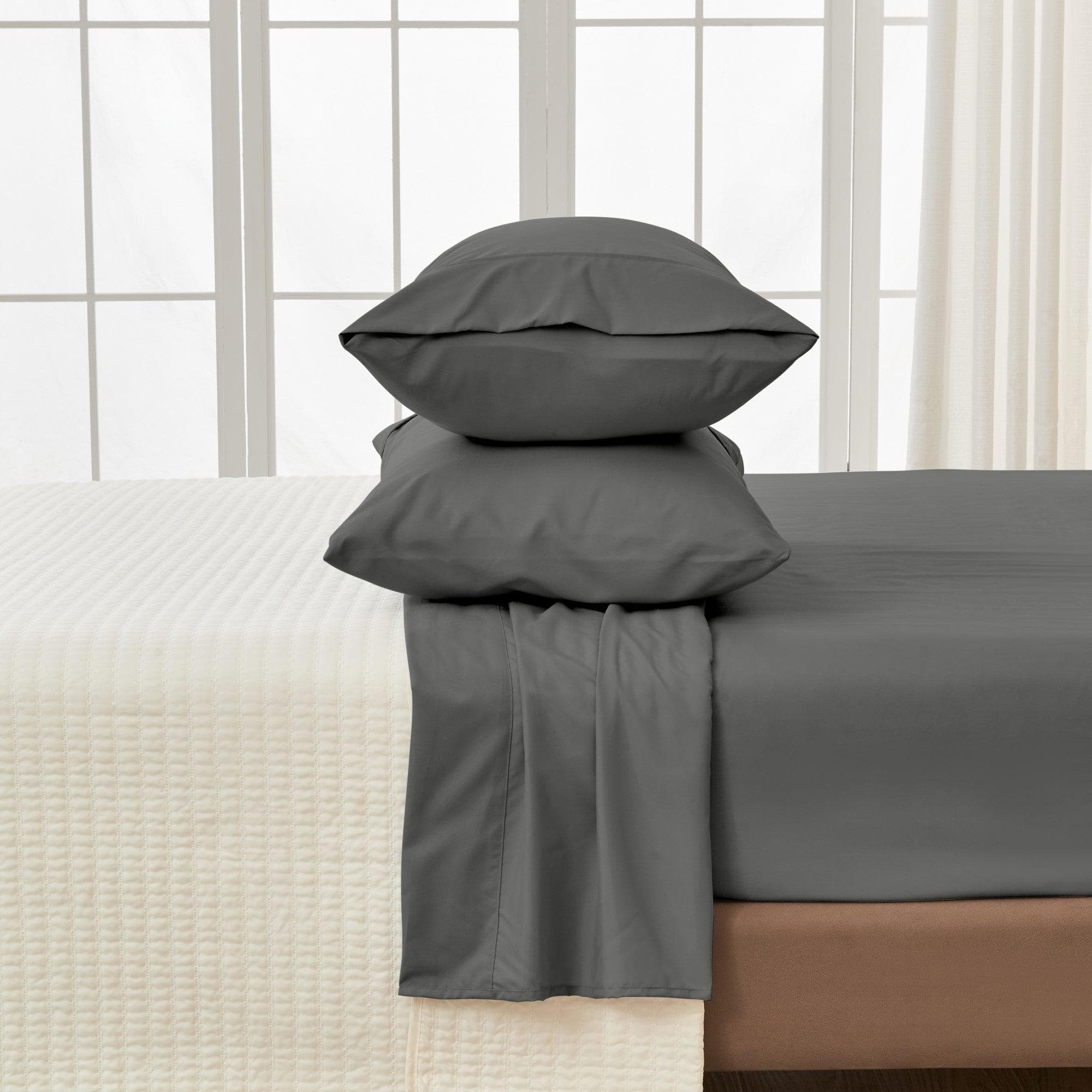 4 Piece Solid Microfiber Sheet - Amara Collection - Rustic Avenue