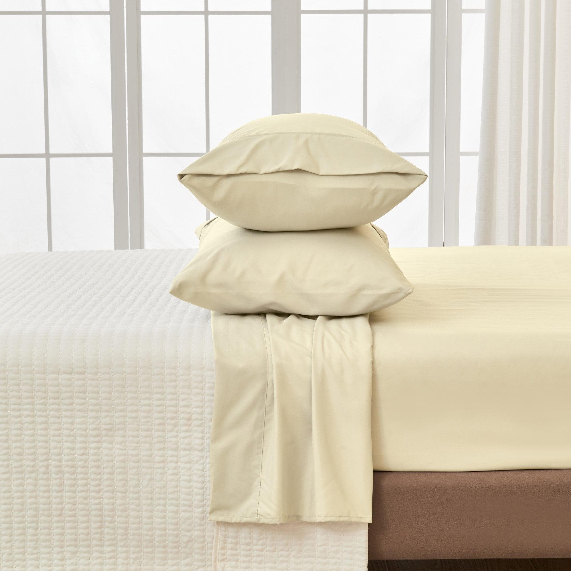 4 Piece Solid Microfiber Sheet - Amara Collection - Rustic Avenue