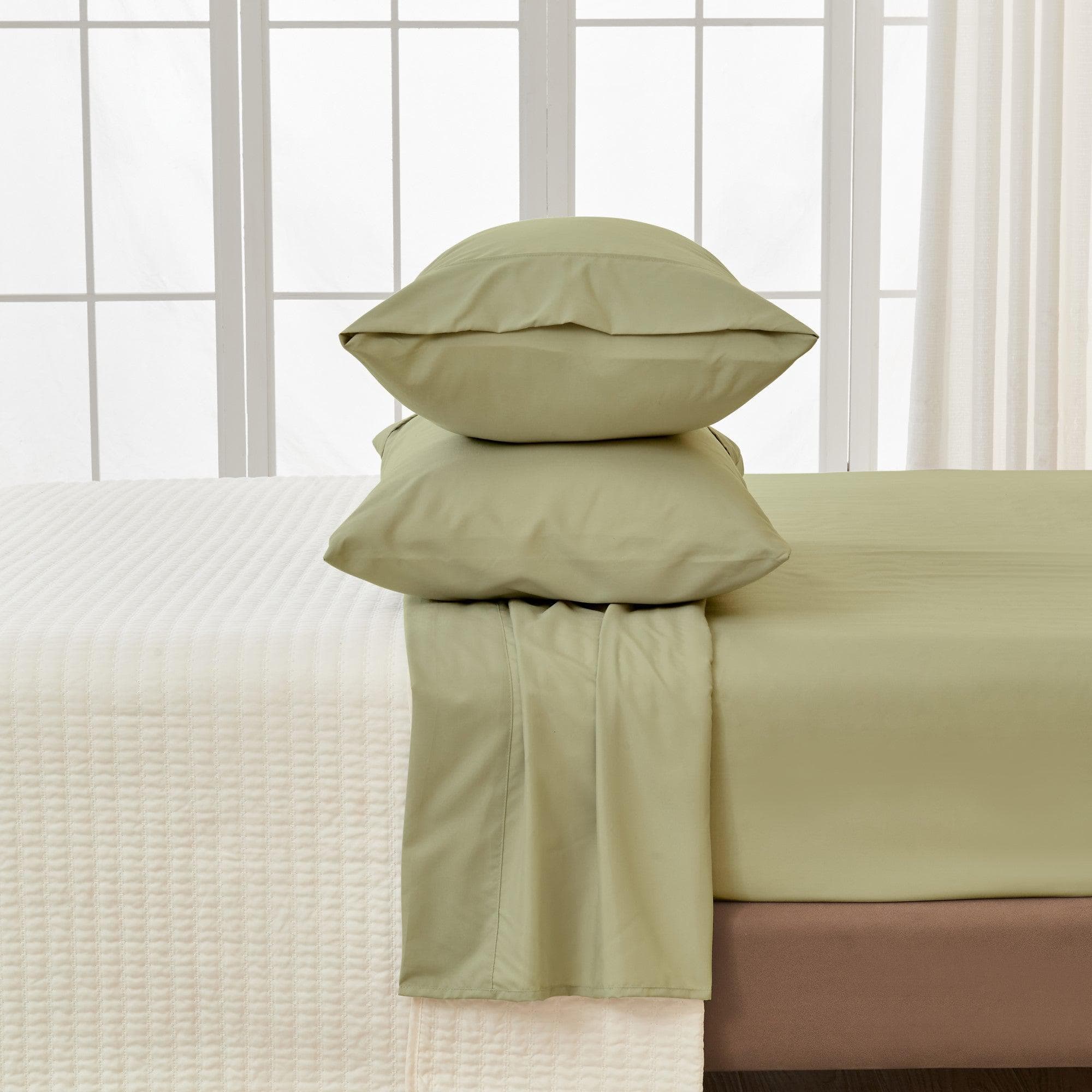 4 Piece Solid Microfiber Sheet - Amara Collection - Rustic Avenue