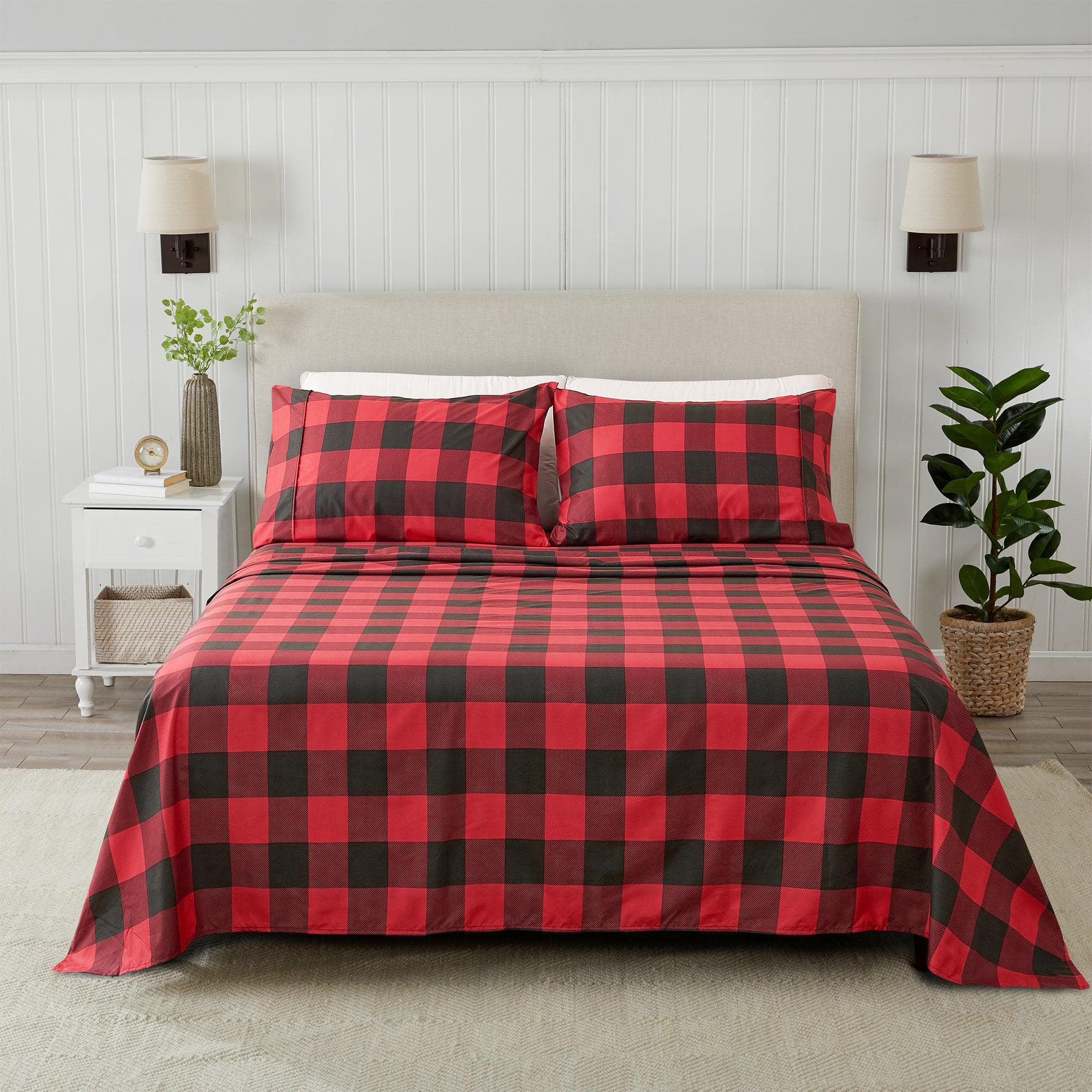 4 Piece Microfiber Sheet Set - Baylor Collection - Rustic Avenue