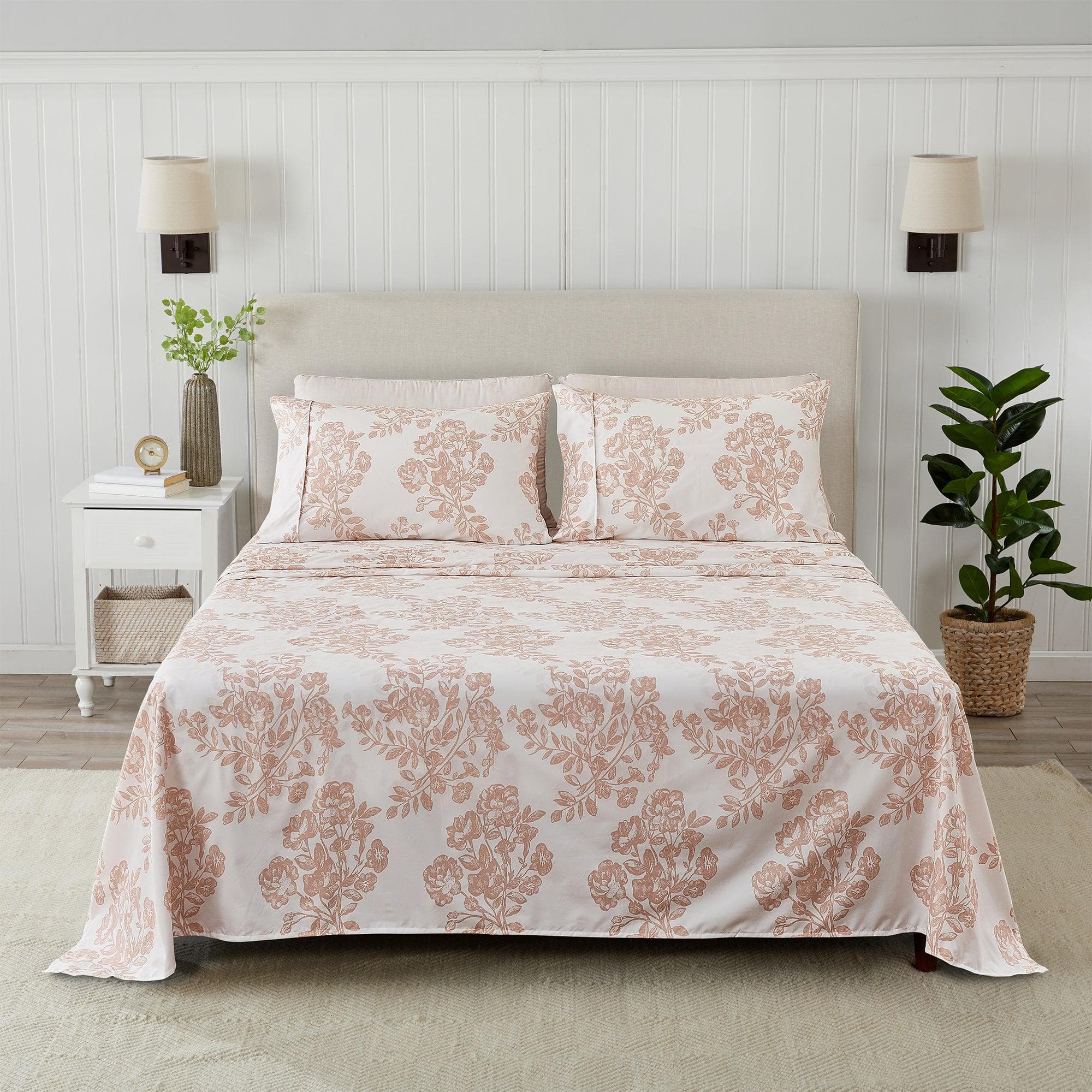 4 Piece Microfiber Sheet Set - Baylor Collection - Rustic Avenue