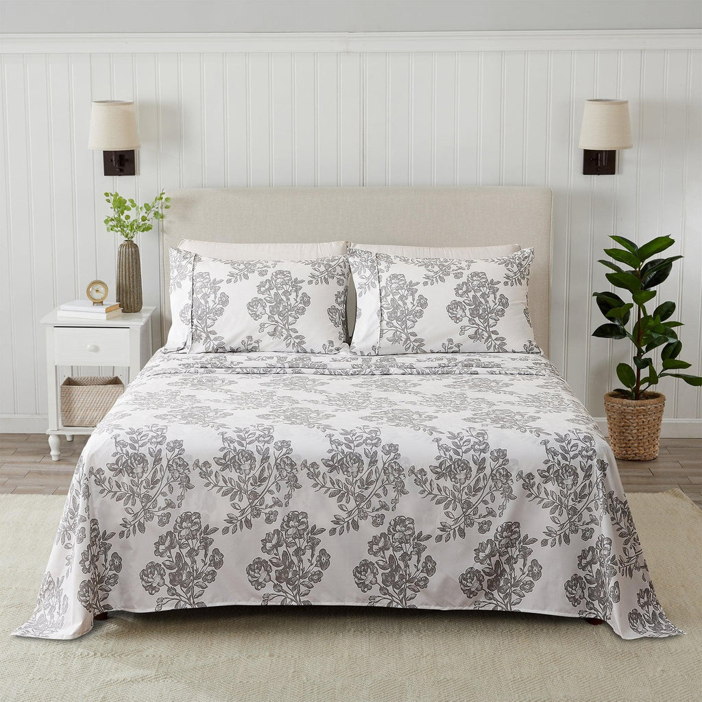 4 Piece Microfiber Sheet Set - Baylor Collection - Rustic Avenue