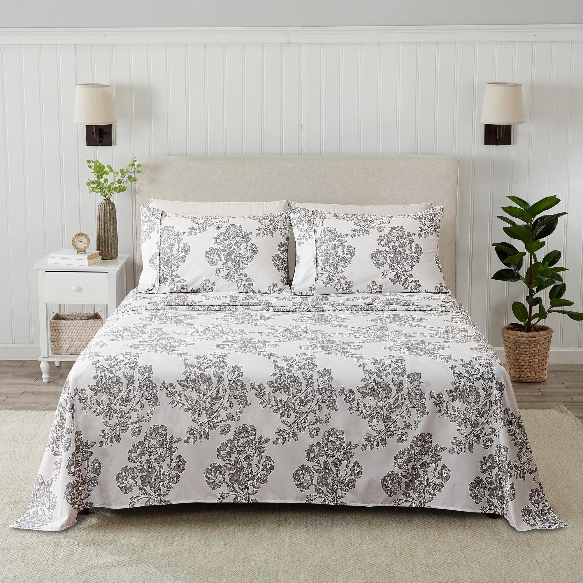 4 Piece Microfiber Sheet Set - Baylor Collection - Rustic Avenue